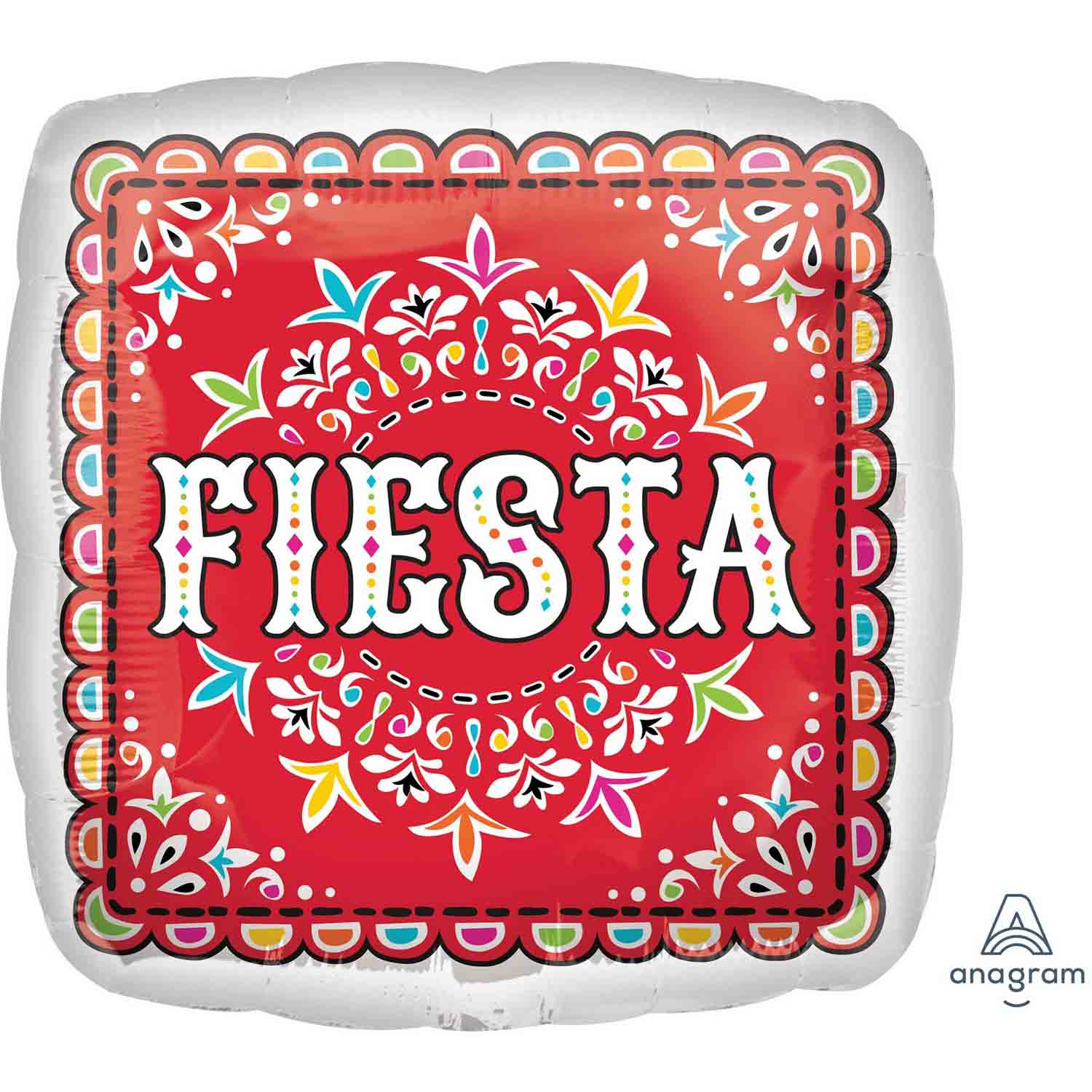 45cm Standard HX Papel Picado Fiesta Balloons - Colorful Mexican Party Decorations for Cinco de Mayo, Dia de los Muertos, Weddings & Birthday Celebrations