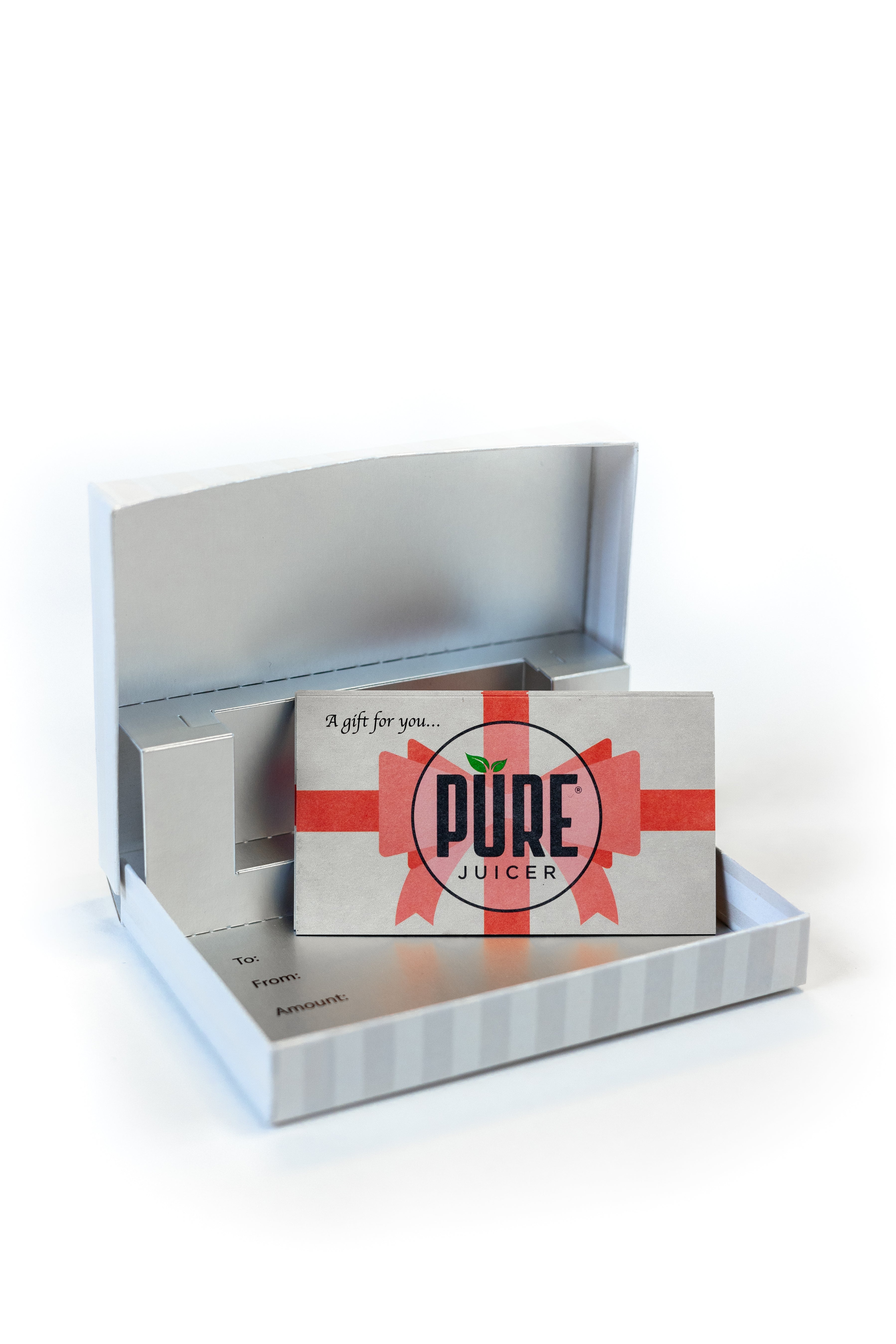 PURE Juicer Gift Card - Perfect for Healthy Living, Organic Juice Lovers & Wellness Enthusiasts - Ideal for Holidays, Birthdays & Special Occasions
