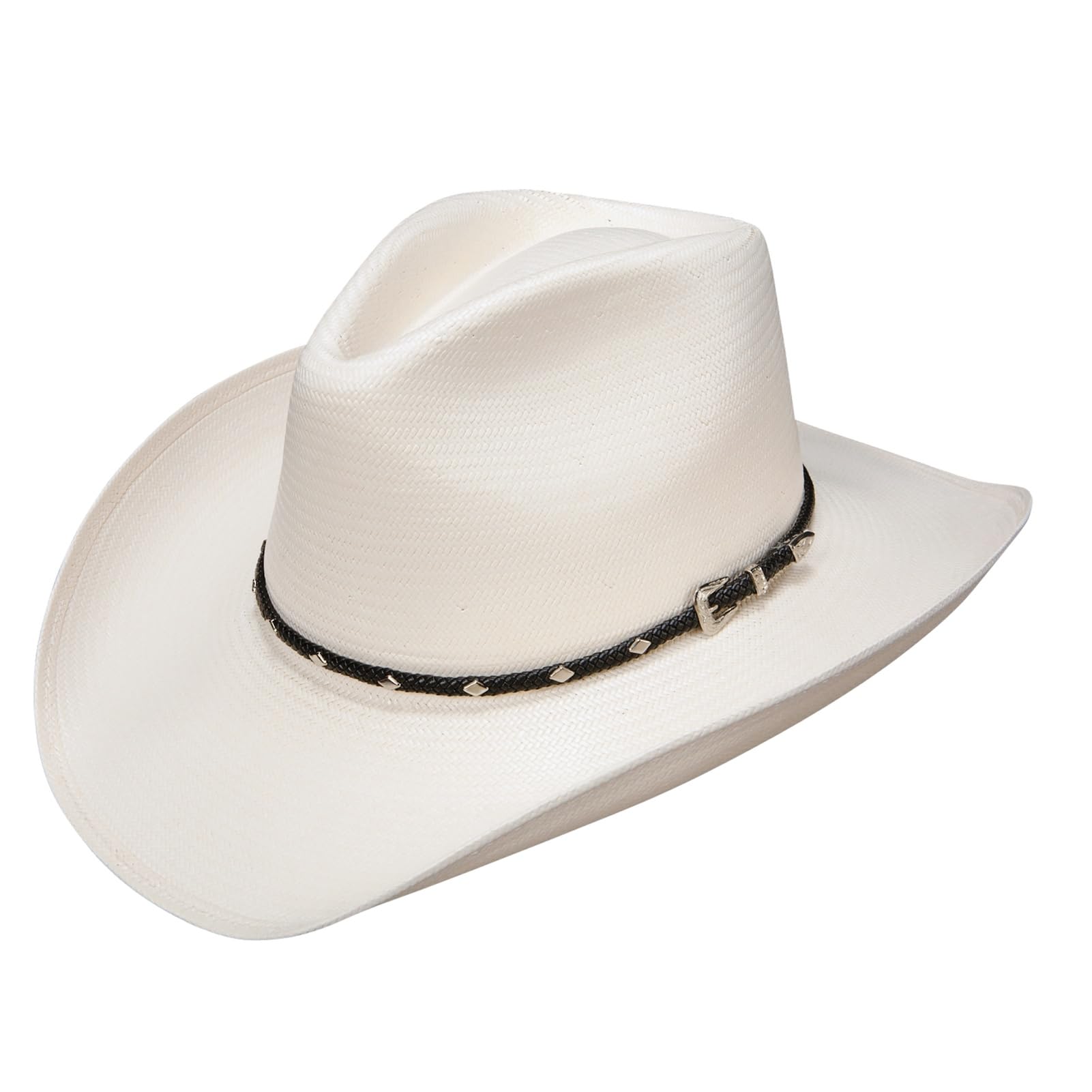 Stetson Diamond Jim 8X Straw Natural Cowboy Hat for Men - Western Style Sun Protection Hat for Outdoor, Rodeo, and Country Events