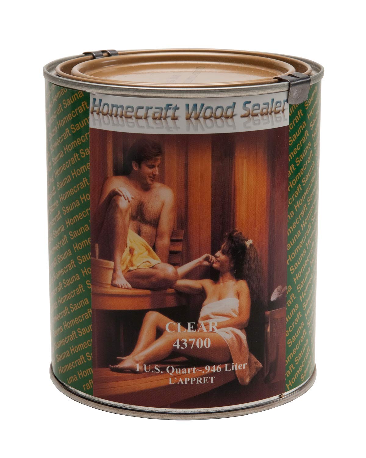 Northern Lights Group Sauna Sealant - Water-Based Interior Wood Sealer for Saunas & Steam Rooms - 1 Quart (32 oz) - Protects Against Moisture & Heat Damage - Perfect for Home Spa, Gym, or Commercial Use