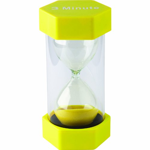 3 Minute Large Sand Timer - Hourglass for Classroom, Kitchen, Games & Meditation - Perfect for Time Management, Cooking, Board Games & Relaxation