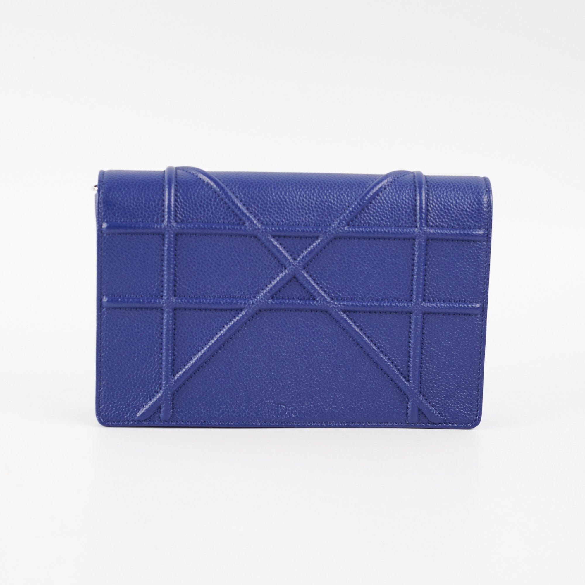 Dior Diorama Wallet On Chain WOC Blue Crossbody Bag - Luxury Designer Handbag for Women | Perfect for Evening Parties, Date Nights & Special Occasions