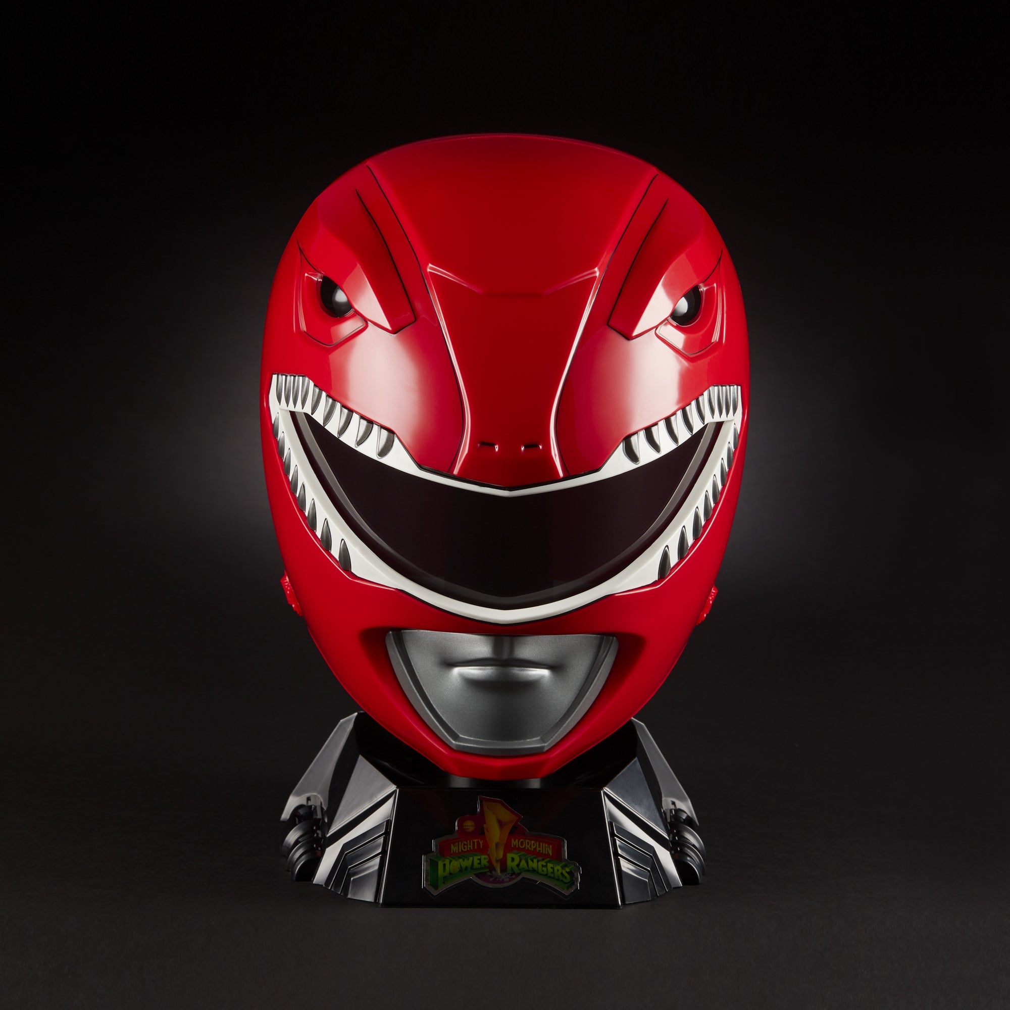 Power Rangers: Lightning Collection Mighty Morphin Red Ranger Helmet - Premium Collectible Cosplay & Display Piece for Fans & Halloween Costumes