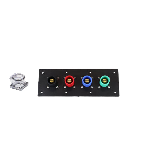 400 Amp Male Double Set Screw 4 Position CAM Lock Panel - Heavy Duty Electrical Connector for Industrial Power Distribution & Panel Wiring