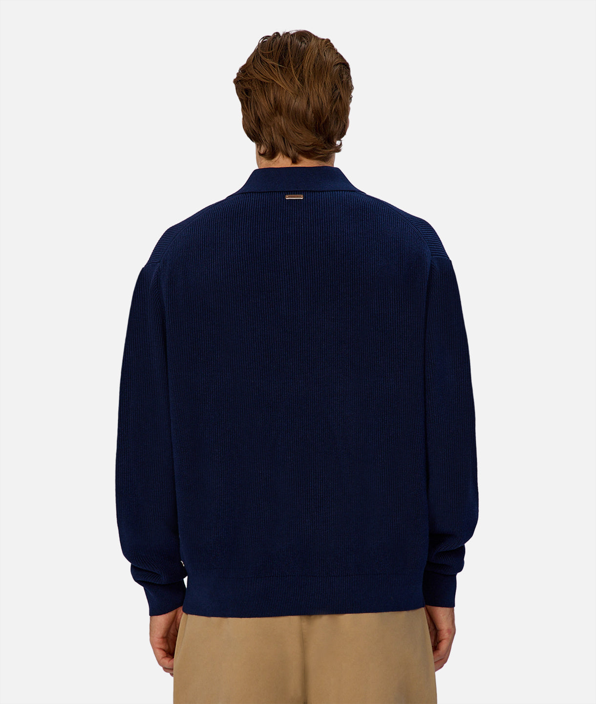The Hamilton Knitted Polo Shirt for Men - Premium Cobalt Blue Cotton Casual Wear for Office & Weekend Outings