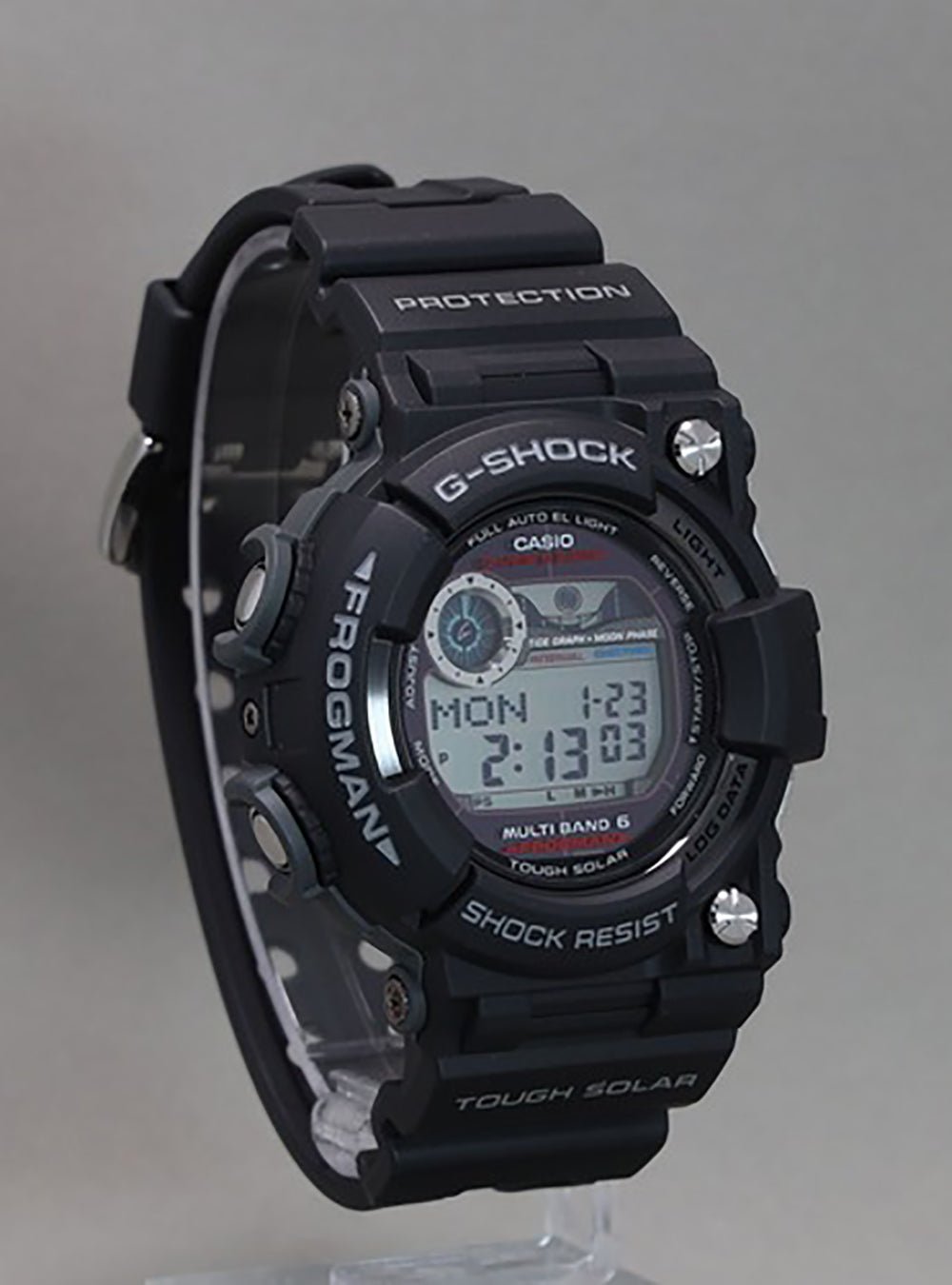 CASIO G-Shock Frogman GWF-1000-1JF Japan Made Dive Watch - Waterproof 200M, Solar Powered, Atomic Timekeeping for Scuba Diving & Outdoor Adventures