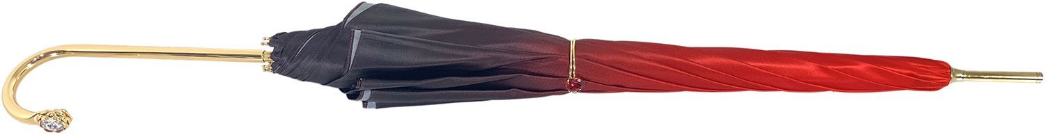 Stylish Red Umbrella with Elegant Rose Pattern - Perfect for Rainy Days, Weddings & Outdoor Events