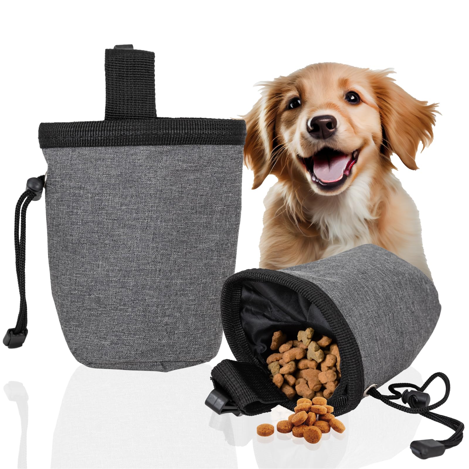 **Premium Dog Training Treat Pouch with Waterproof Liner – Hands-Free Leash Clip & Travel Bowl – Ideal for Puppy Training, Outdoor Walks & Travel**