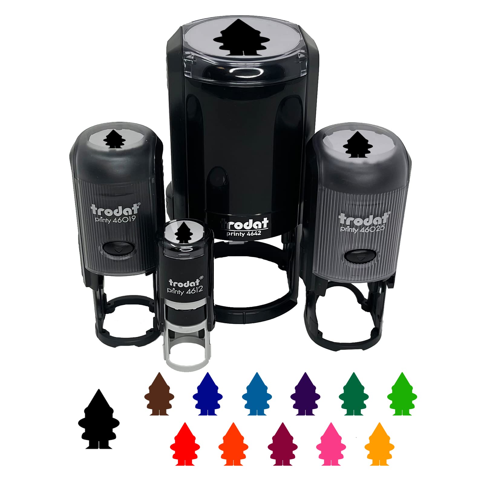 Gnome Solid Self-Inking Rubber Stamp - 1 Inch Medium Stamp with Black Ink for Crafting, Scrapbooking, Planner Decoration & DIY Projects - Perfect for Journals, Cards, and Home Decor
