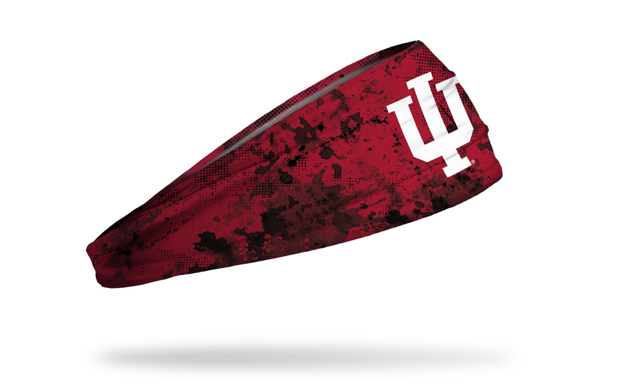 Indiana University Grunge Logo Big Bang Lite Headband - Adjustable Sports Headband for Running, Yoga, and Workouts - Perfect for IU Fans and College Students