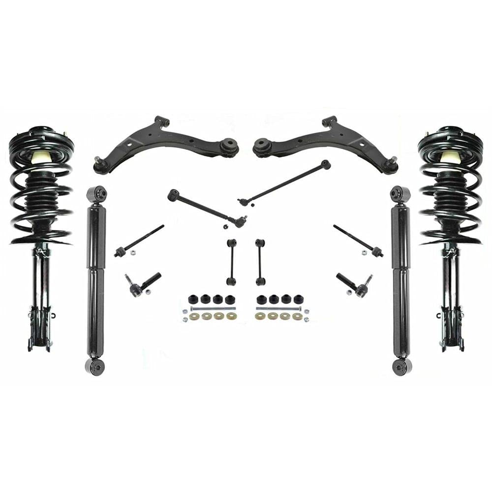 CPWYAXG 16-Piece Complete Suspension Kit - Front Struts, Shocks, Control Arms & Rear Lateral Arms - Compatible with PT Series Vehicles - Perfect for Smooth Ride & Enhanced Handling on Rough Roads