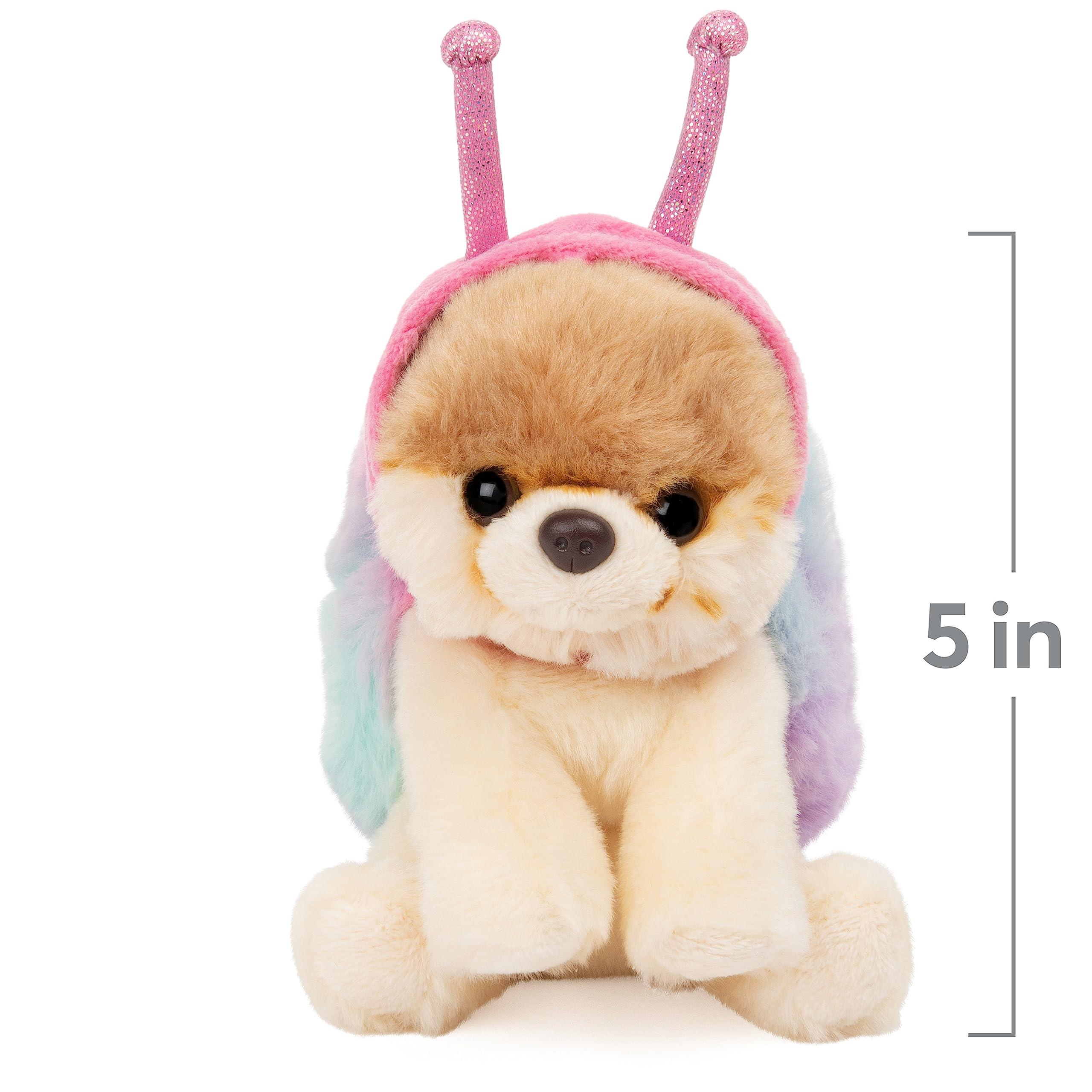 GUND Boo - The World's Cutest Dog Plush Toy, Itty Bitty Boo Snail #60 Stuffed Animal (5