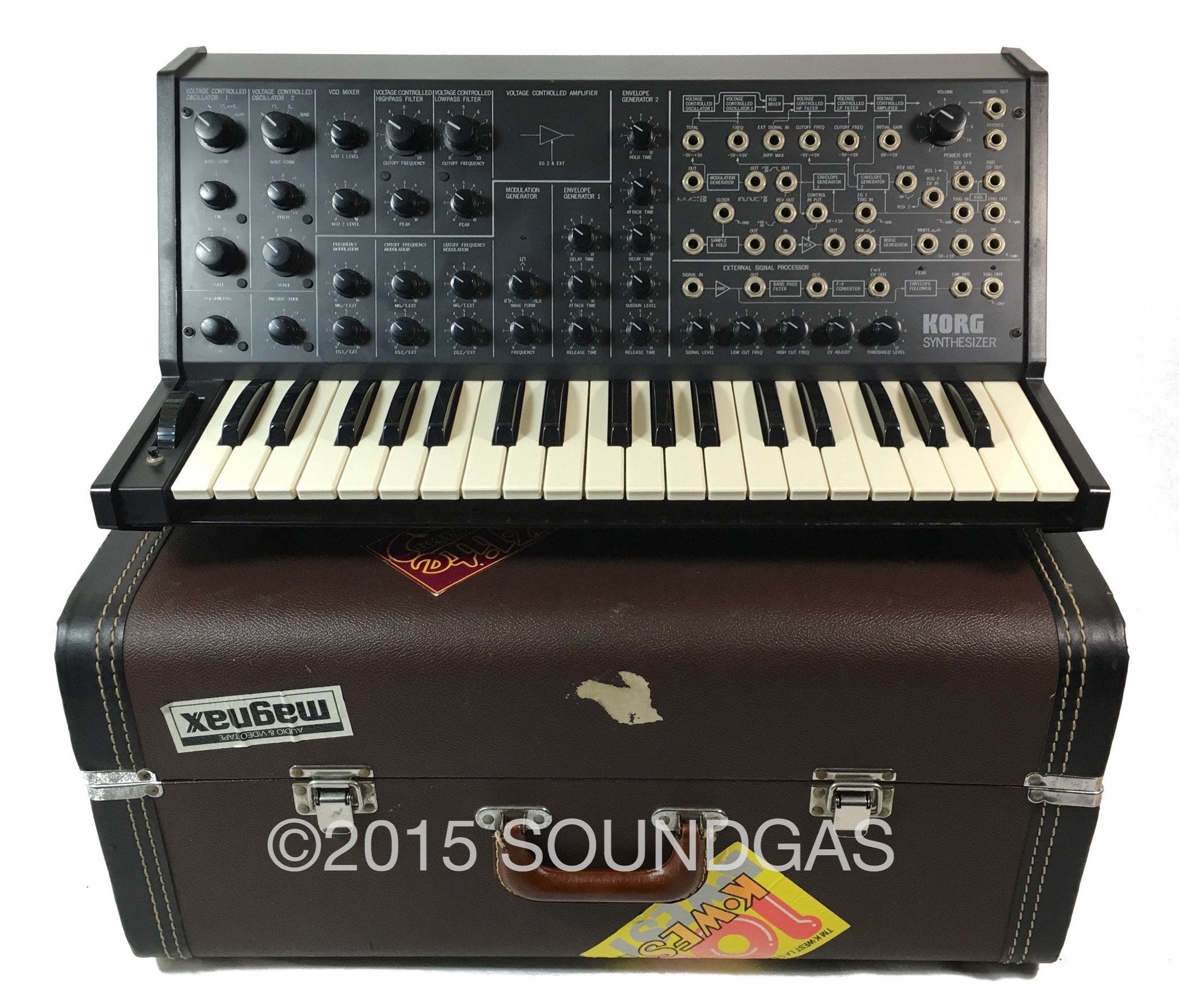KORG MS-20 Mark 1 Analog Synthesizer with Original Hard Case - Perfect for Music Production, Live Performances & Studio Recording