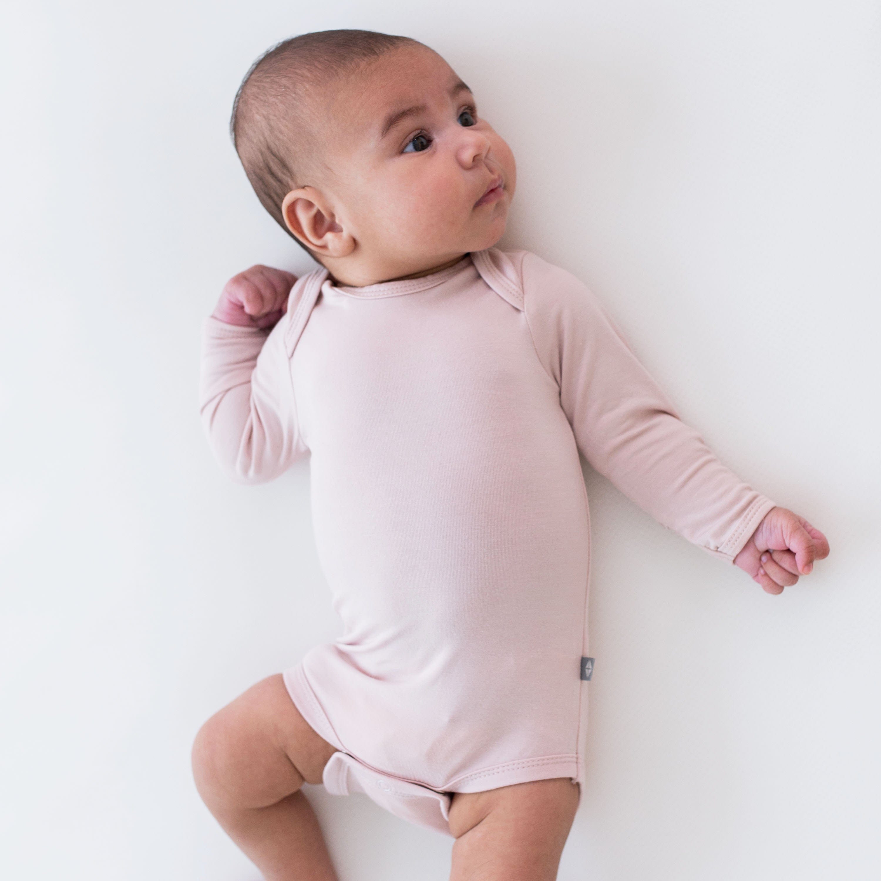 Blush Long Sleeve Bodysuit for Women - Stretchy Comfort Fit Bodysuit Top for Layering, Workout & Everyday Wear