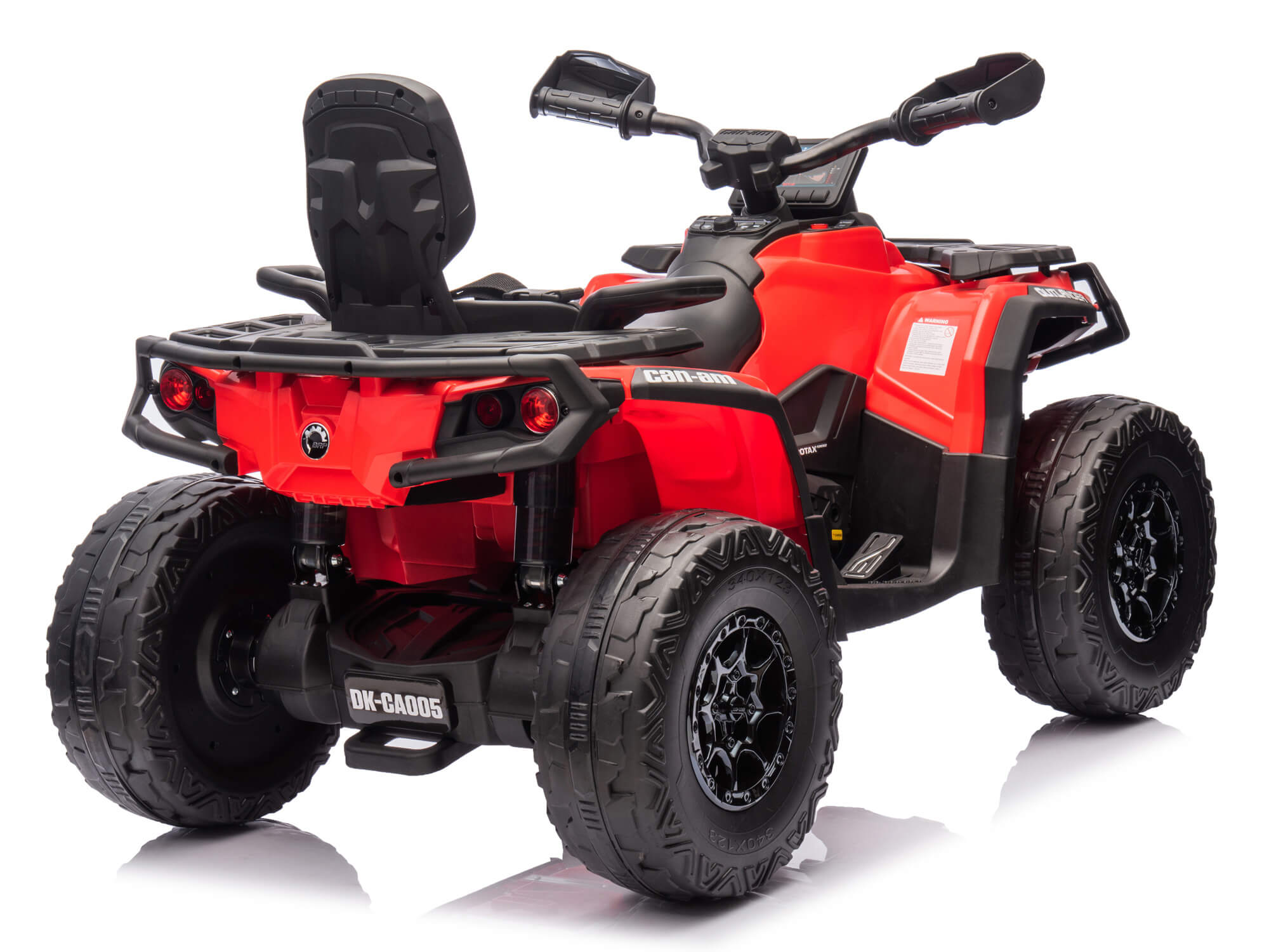 24V Can Am Kids Outlander 4WD Ride-On ATV Electric Toy Car - Red - Perfect for Outdoor Adventures, Backyard Play & Kids Birthday Gifts