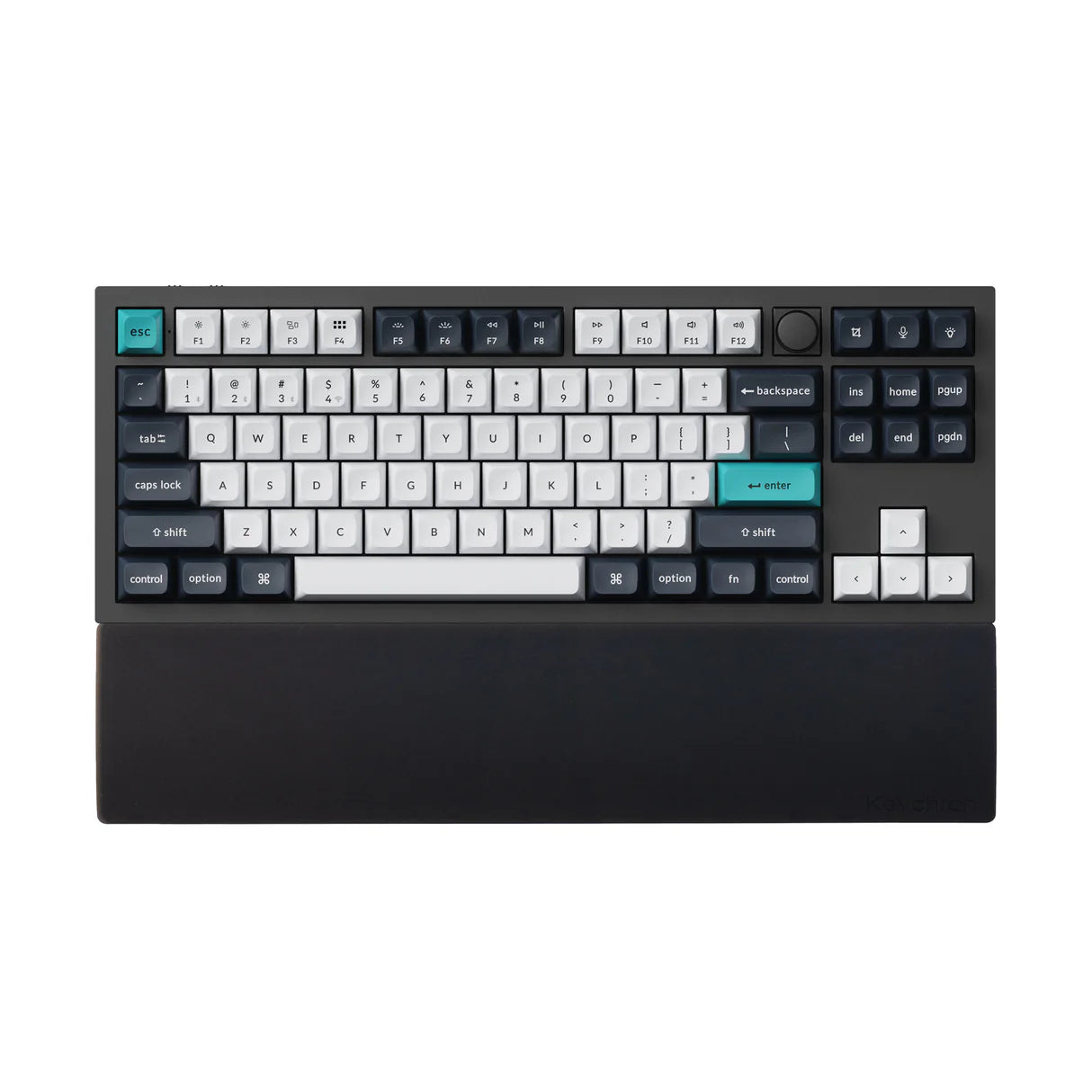 Keychron Ergonomic Silicone Wrist Rest for Keyboards - Comfortable Typing Support for Office, Gaming & Home Use