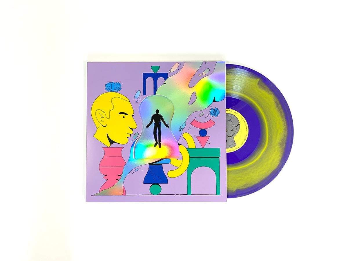 Standard // Yellow & purple quadrant vinyl