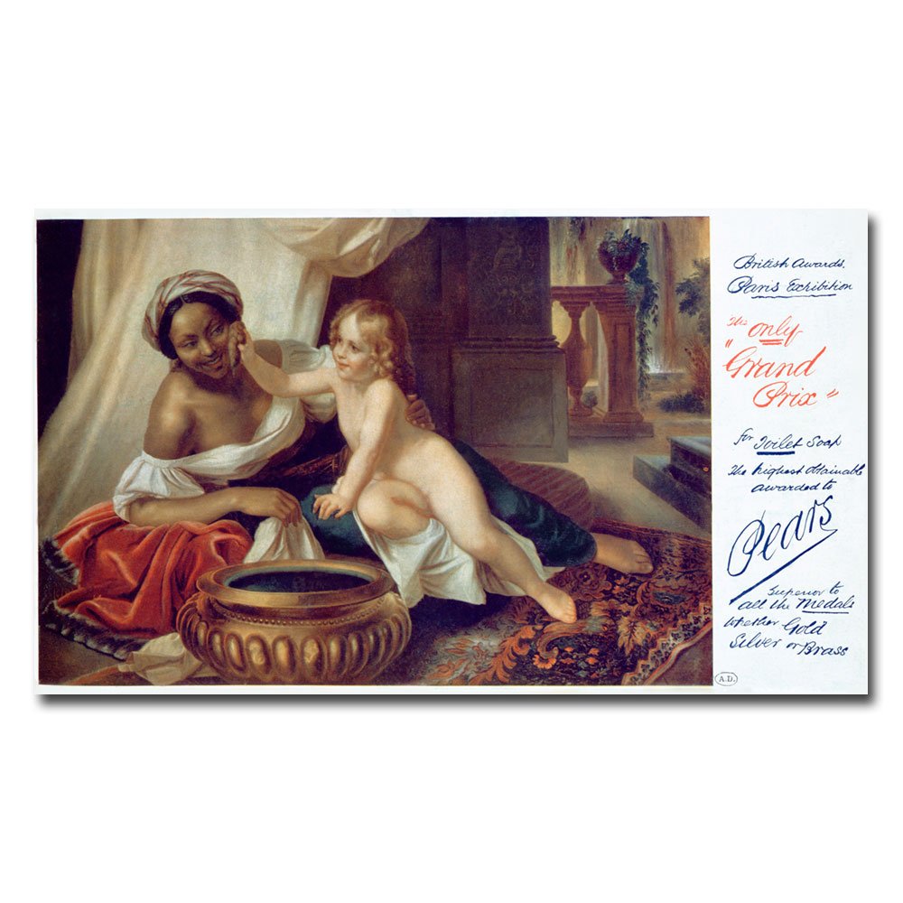 Trademark Art Pears Soap 1898 Vintage Canvas Wall Art Print - 14x24 Inch Home Decor for Living Room, Bedroom & Office