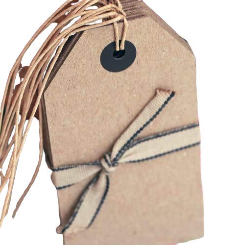Premium Kraft Luggage Tags & Gift Labels - Durable Travel Accessories for Suitcases, Backpacks & Gift Wrapping - Perfect for Travelers & Holiday Gifting
