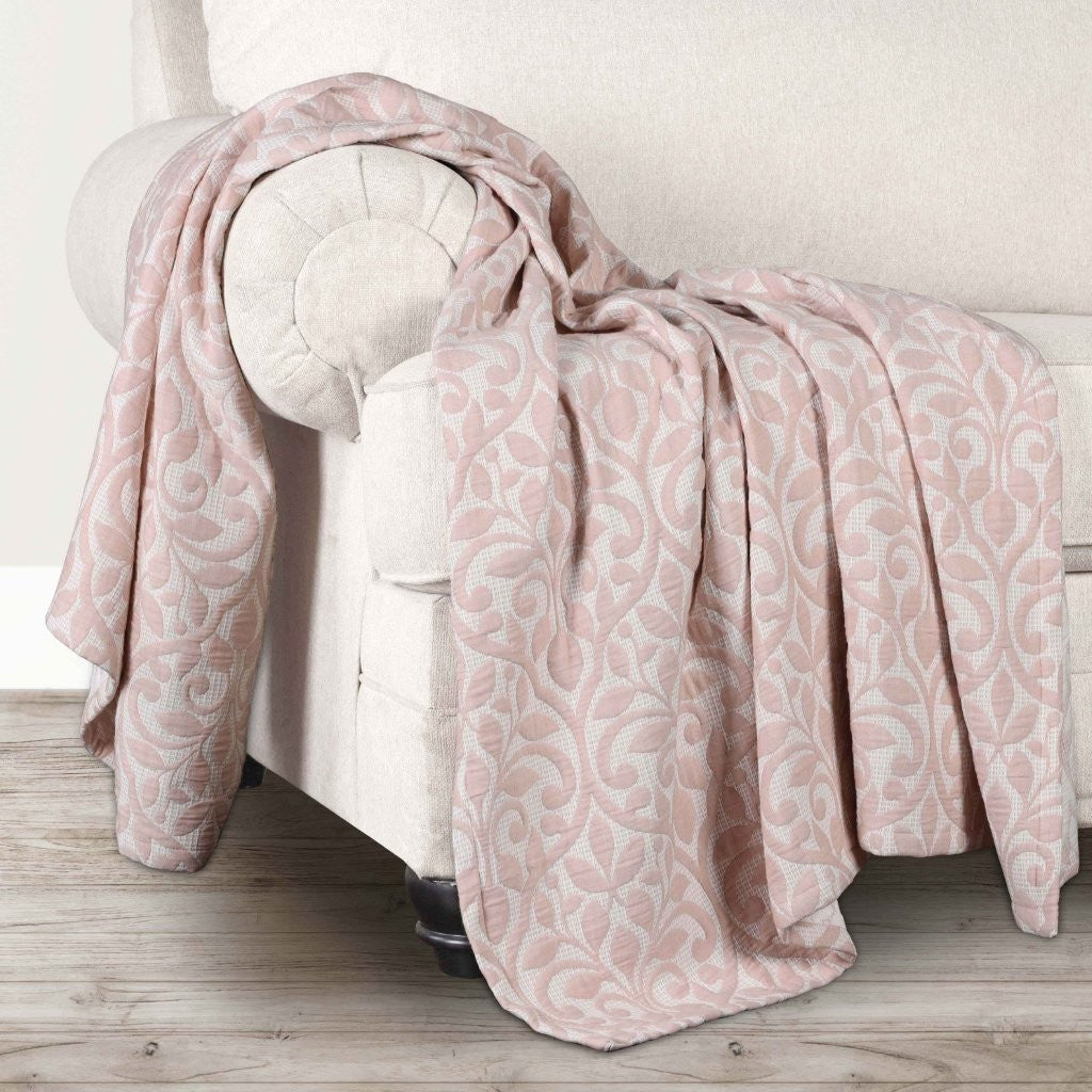 Premium Vineyard Cotton Blend Medium Weight Matelasse Woven Coverlet - Soft Bedspread for Master Bedroom, Guest Room & Luxury Hotels