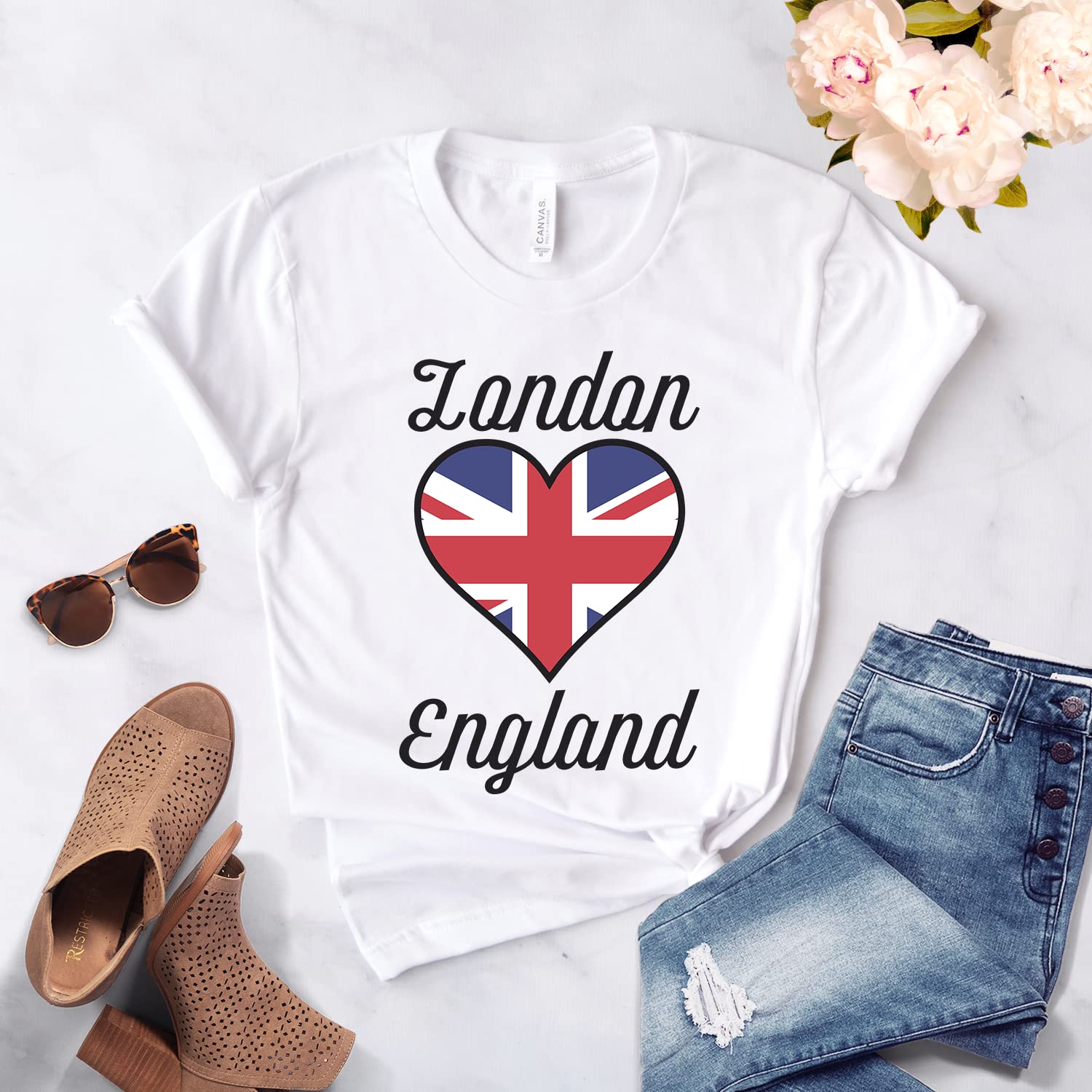 London UK British Flag T-Shirt - England Great Britain Unisex Soft Cotton Tee - Perfect for St Patrick's Day, Football Matches & Patriotic Gifts
