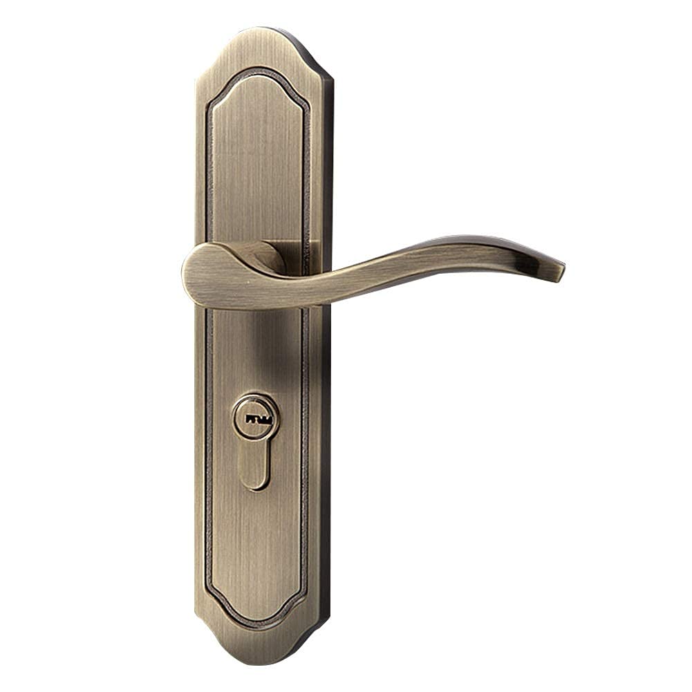 FMOGE Smart Door Lock with Key - Secure Keypad Entry for Apartment & Exterior Doors | Silver Right-Handed Handle | Home Safety & Building Security Solution