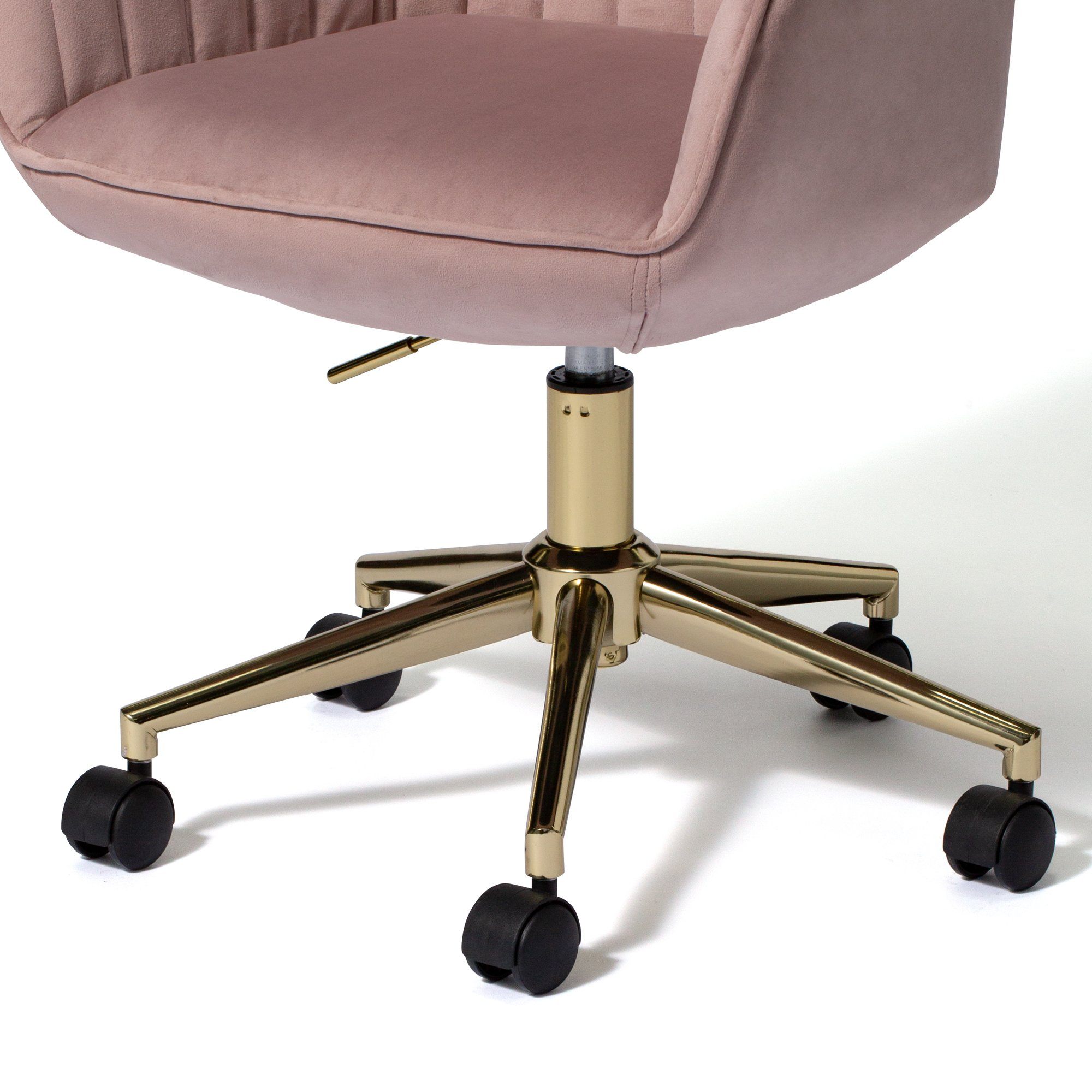 Eldorado Ergonomic Pink Desk Chair - Adjustable Height (W530 x D540 x H800) - Perfect for Home Office, Gaming & Study