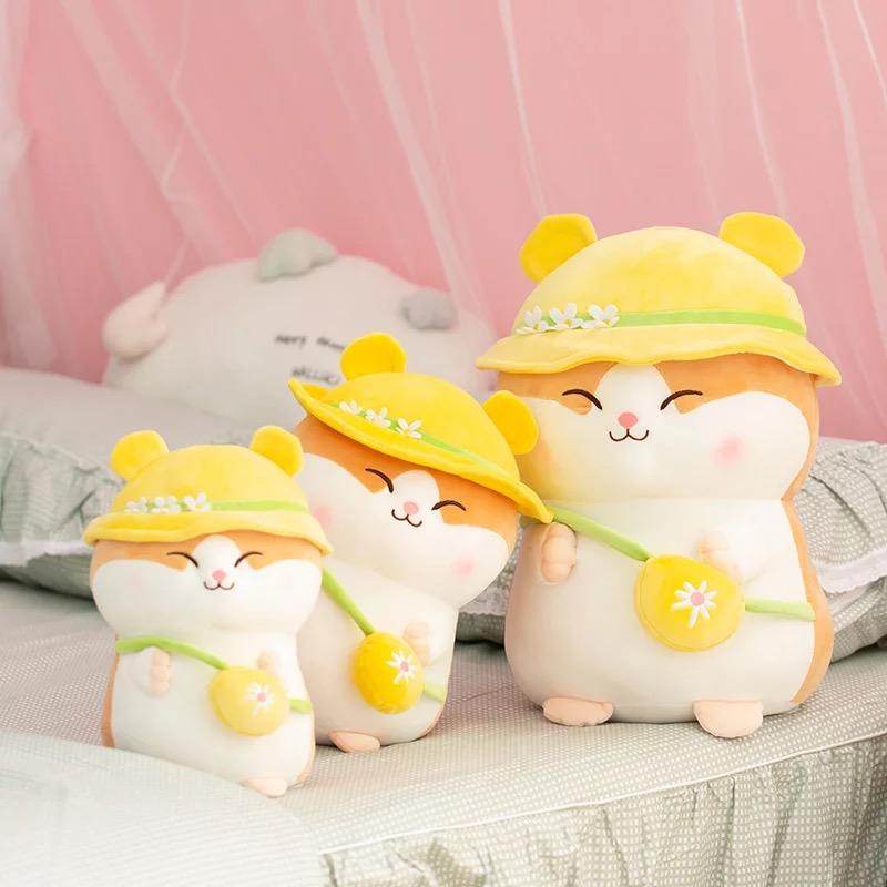 Giant Kawaii Stuffed Hamster Plush Toy - Extra Large Cute Soft Plushie for Kids, Girls & Boys | Perfect for Bedroom Decor, Gifts & Cuddling