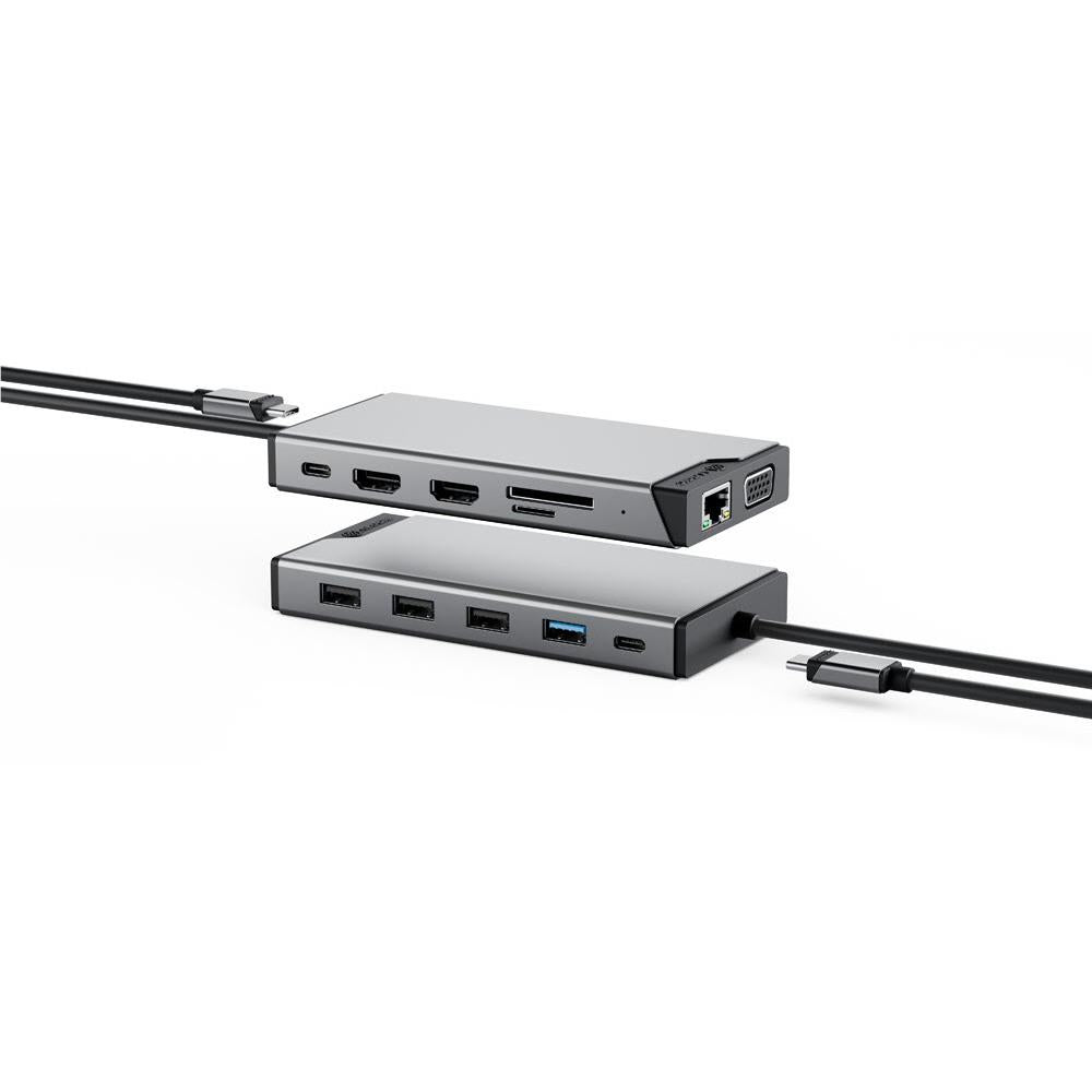 ALOGIC 12-in-1 Universal Triple Display Mini Docking Station for MacBook Pro/Air, Windows Laptops - Expand to 3 Screens, 4K HDMI, USB-C Hub - Perfect for Home Office, Gaming & Multi-Tasking