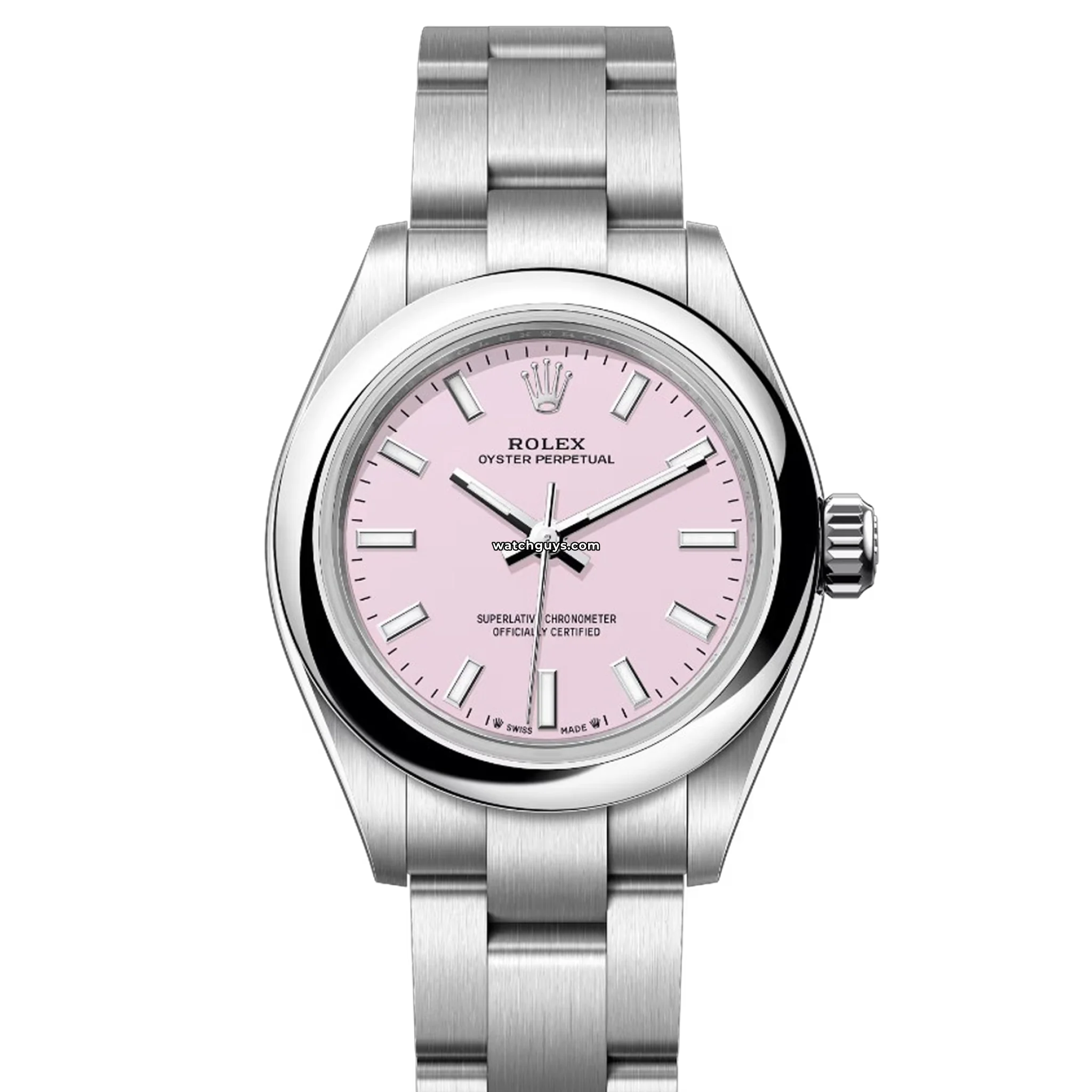 Rolex Oyster Perpetual 276200 Women's Watch - 34mm Stainless Steel Case, Candy Pink Dial, Automatic Movement - Perfect for Luxury Gifts & Special Occasions