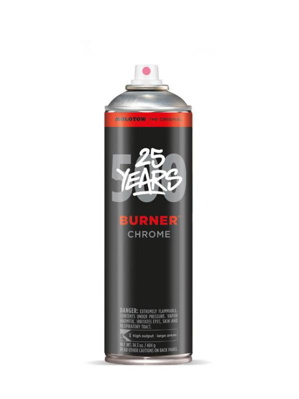 Molotow Burner 500ML Spray Paint - 25th Anniversary Limited Edition | Premium Graffiti & Street Art Supplies for Artists & Designers