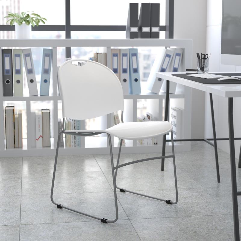 FLASH HERCULES Series 880 lb Capacity Burgundy Stackable Chairs - Ultra Compact Folding Chairs with Black Powder Coated Metal Frame - Perfect for Events, Weddings, Banquets & Home Use