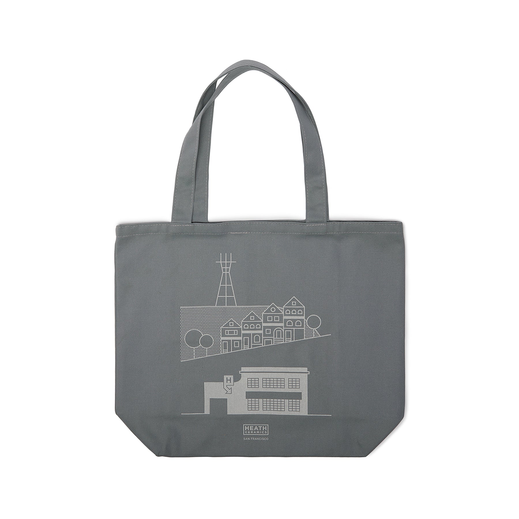 San Francisco Tote Bag in Cool Grey - Stylish & Durable Canvas Tote for Women, Perfect for Work, Shopping & Beach Day Essentials