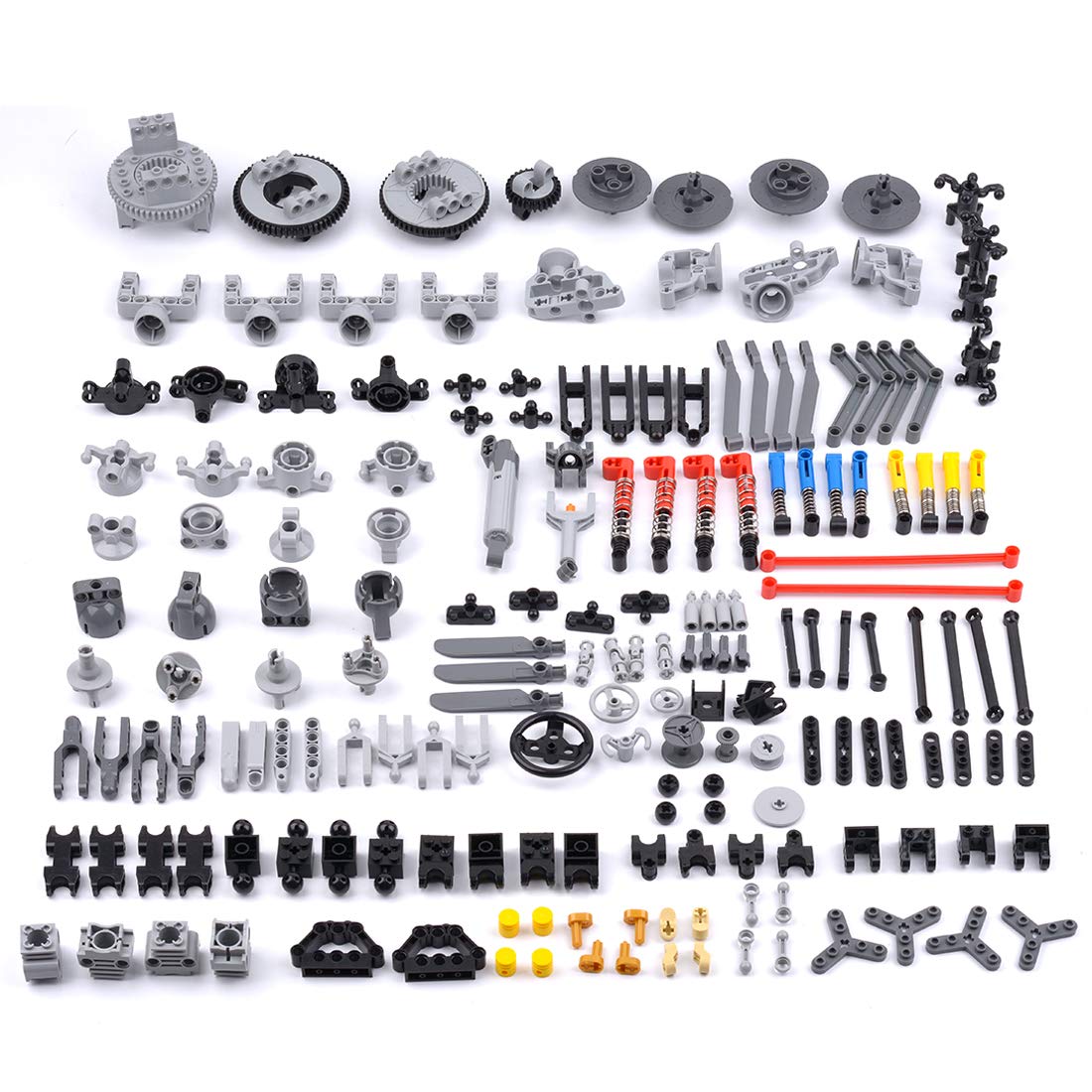 MAYS Technic Spare Parts Set - 150PCS Engine & Suspension Building Blocks Kit, Compatible with Lego Technic for DIY Car Models - Perfect for STEM Education & Engineering Projects (Random Color)