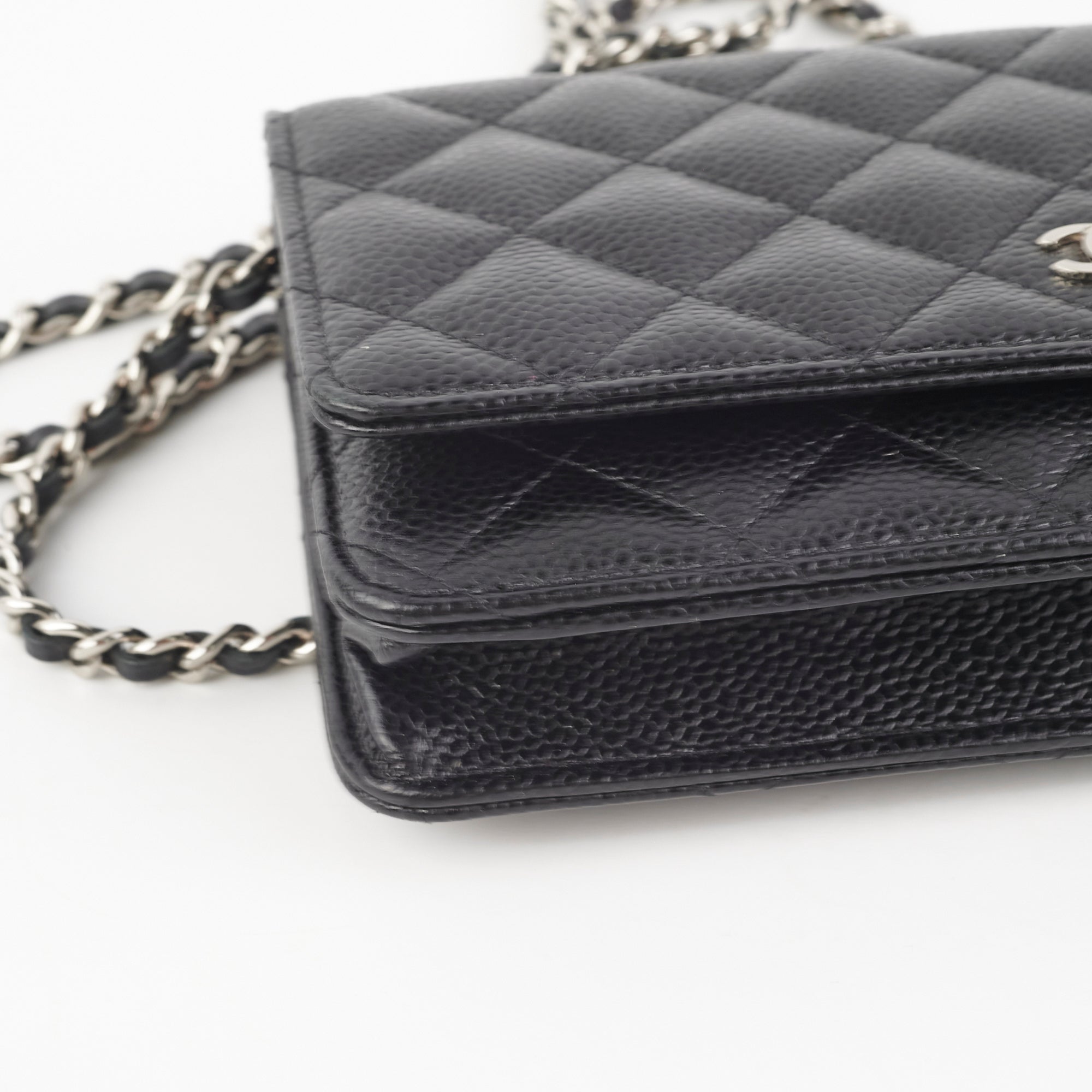 Chanel Caviar Leather Wallet On Chain Black Crossbody Bag - Luxury Designer WOC for Women, Perfect for Parties, Date Nights & Everyday Use