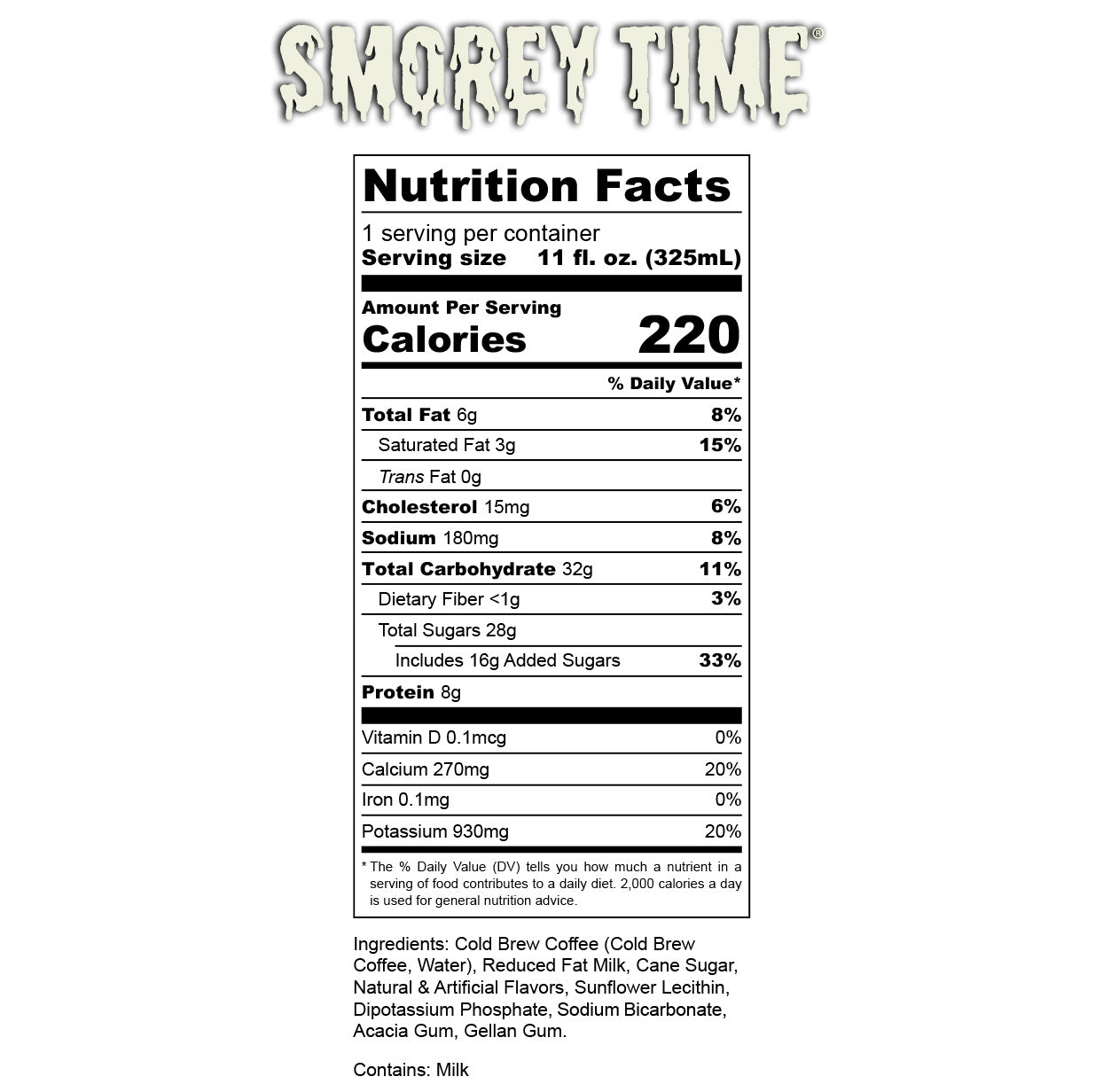Premium S'morey Time Cold Brew Latte Mix - Rich Chocolate & Marshmallow Flavor - Ready in Minutes for Camping, Office, or Home Relaxation