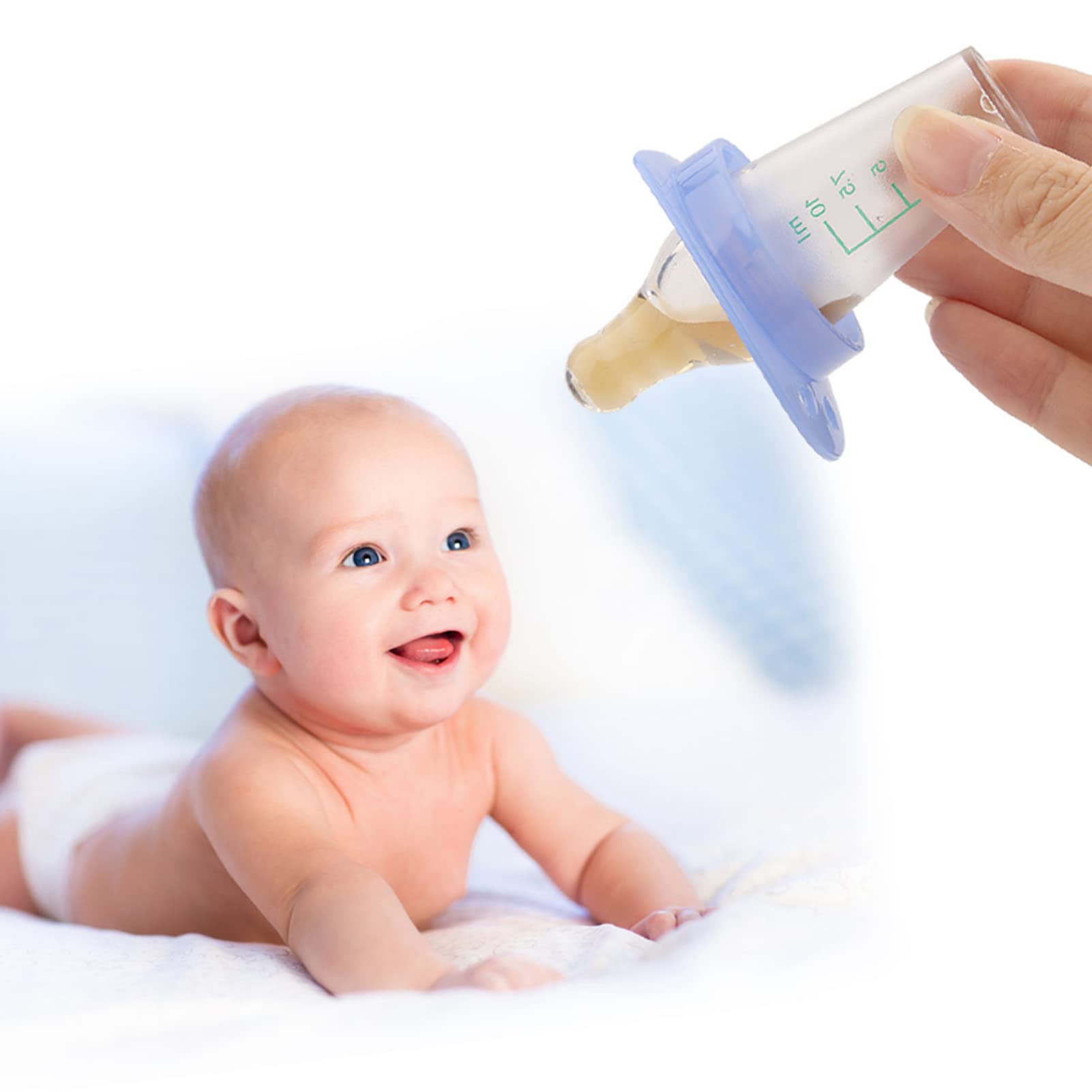 Baby Pacifier Medicine Dispenser - Easy Liquid Medicine Feeder for Infants & Newborns - Perfect for Fever Reducers, Vitamins & Breastmilk Supplementation