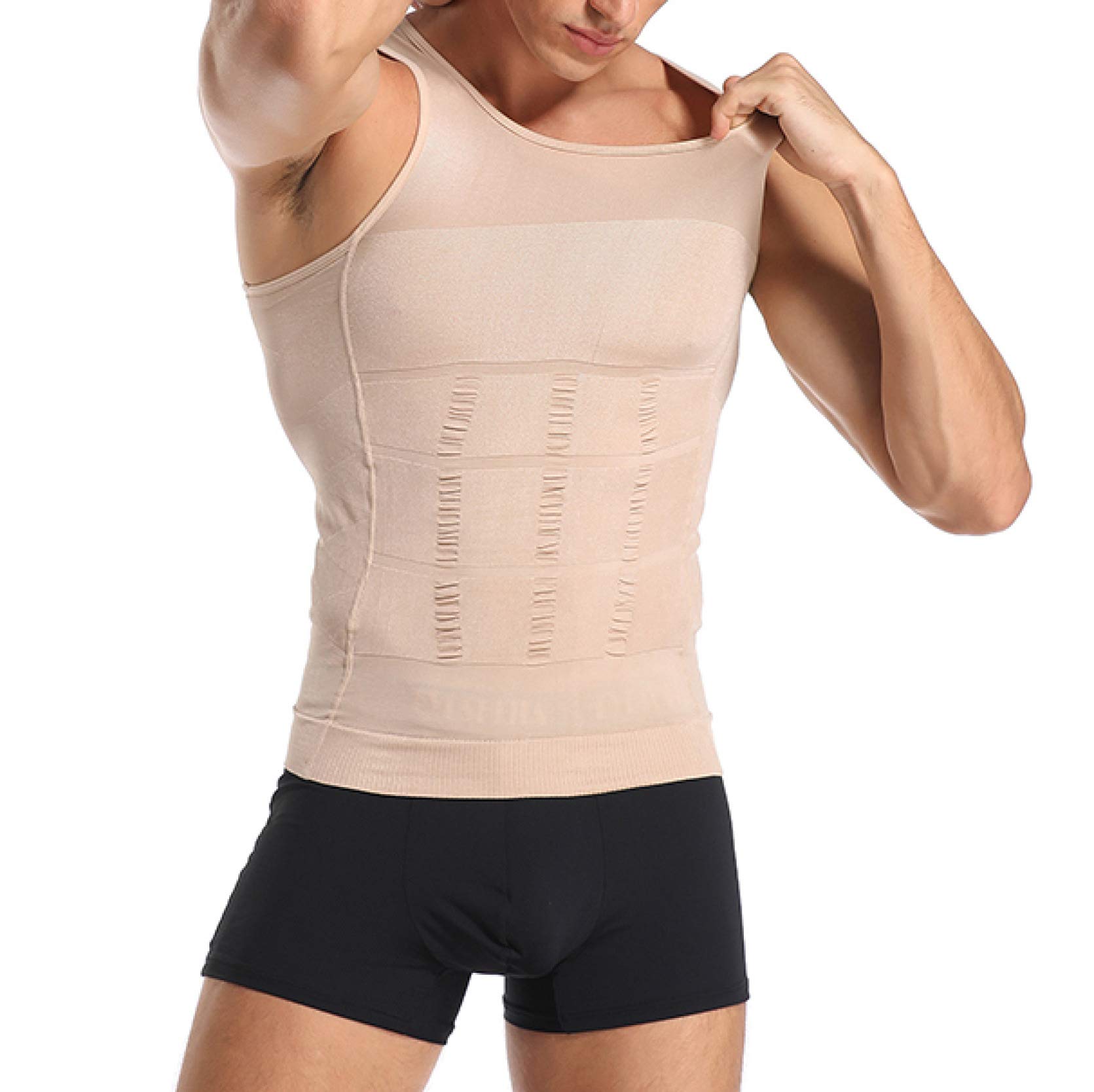 Men's Body Shaper Bodysuit - Tummy Control & Chest Flattening Shapewear for Slimming & Posture Support - Perfect for Workouts, Daily Wear & Special Occasions