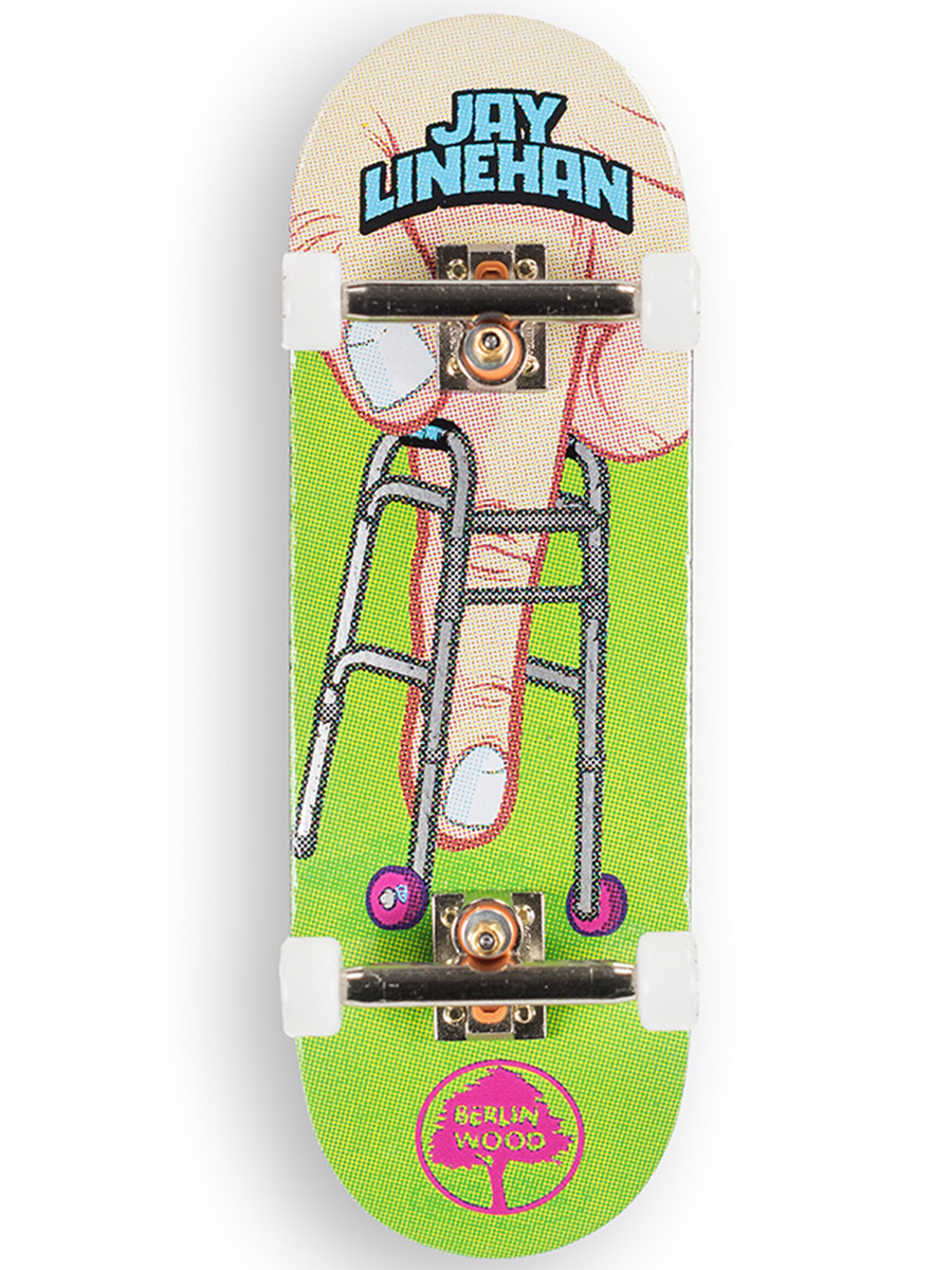 Berlinwood Fingerboard Complete - Professional Finger Skateboard for Tricks & Stunts - Perfect for Skateboarding Enthusiasts & Collectors - Great for Indoor Practice, Office Fun & Street Style Showcase