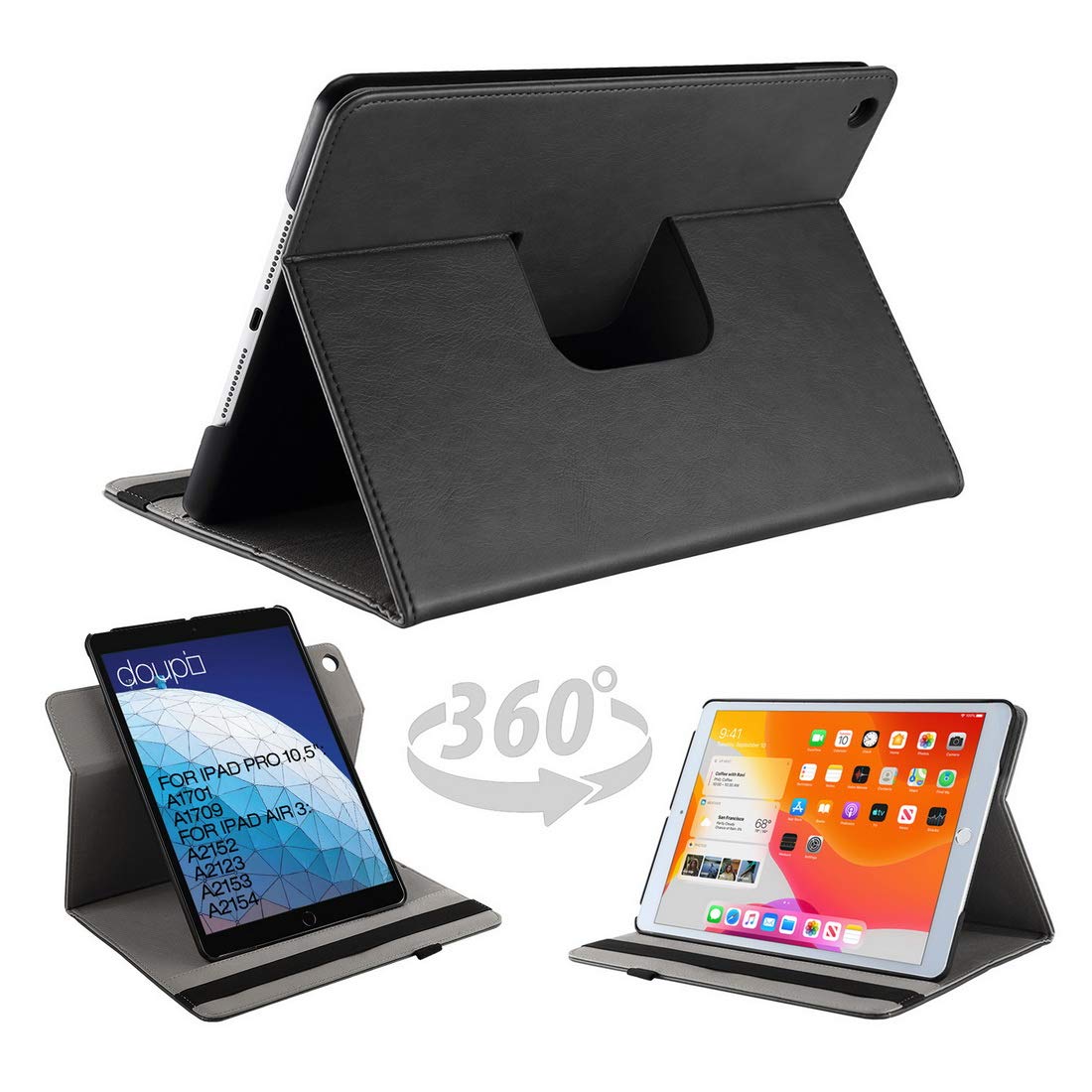 360° Rotatable Smart Flip Cover for iPad Pro 10.5