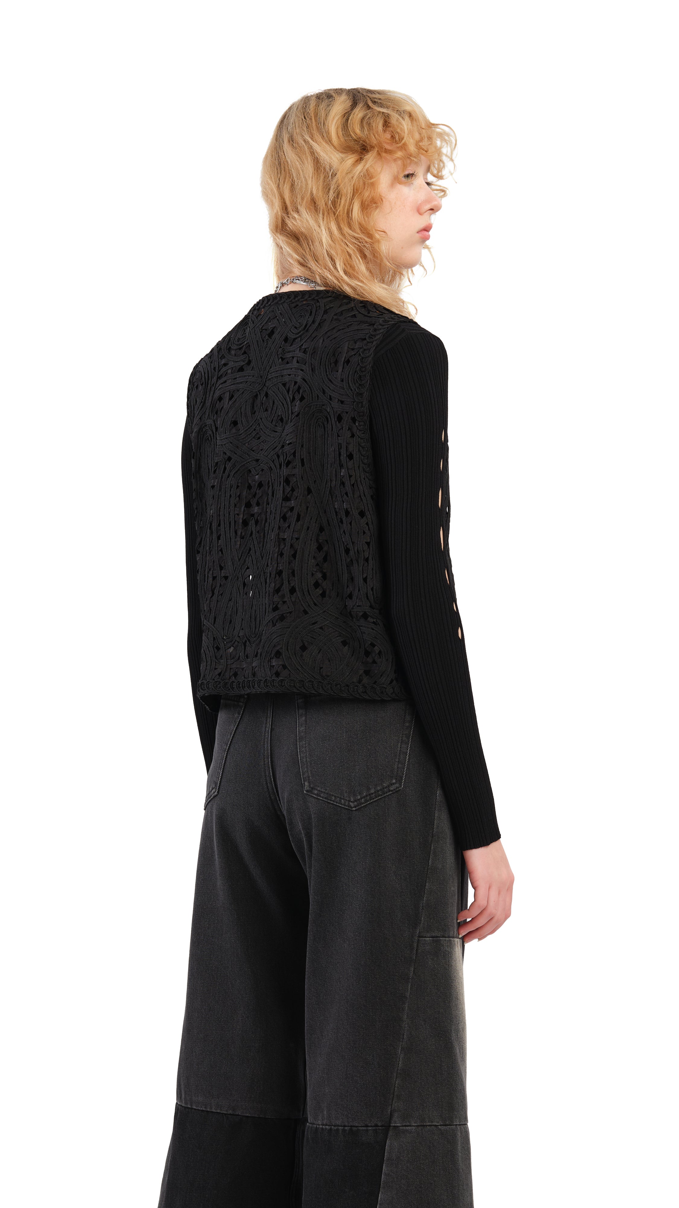 Elegant Cord Embroidery Vest for Women - Stylish Boho Chic Jacket with Intricate Stitching - Perfect for Festivals, Parties & Casual Outfits
