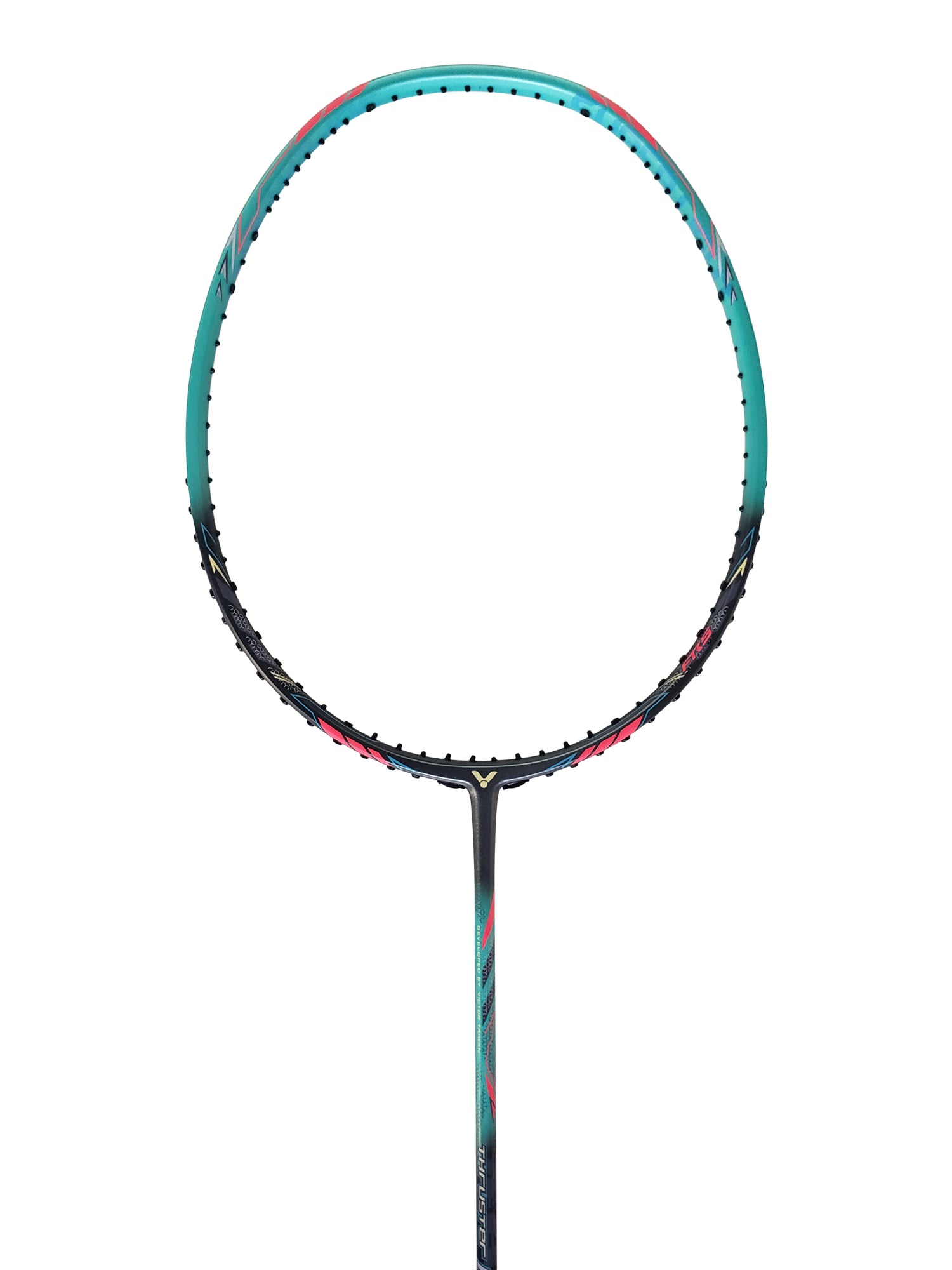 Victor Thruster K 7U Professional Badminton Racket - Lightweight Carbon Fiber Shuttlecock Racket for Advanced Players - Perfect for Tournaments & Training Sessions