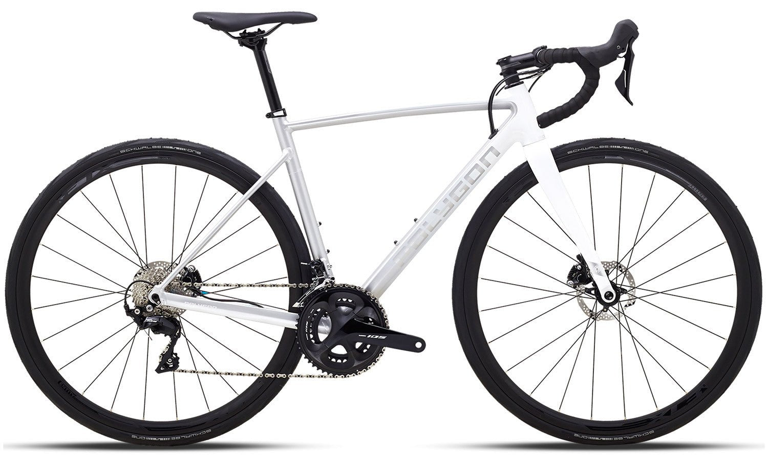 Polygon Strattos S5 Disc 105 Alloy Road Bike - Lightweight Aluminum Frame, Shimano 105 Groupset, Disc Brakes for Superior Performance | Perfect for Road Racing, Endurance Cycling & Commuting