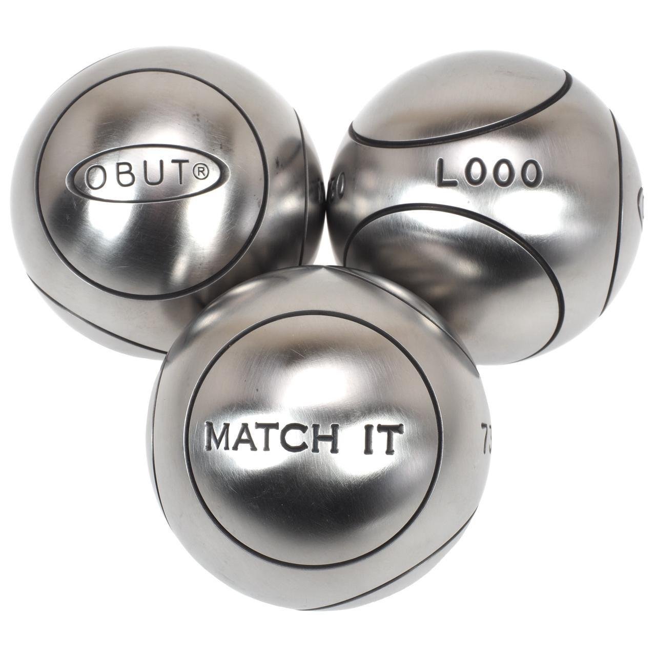 OBUT MATCH IT - 75mm Steel-Tip Darts - 700g Weight - Stripe 1 Design - Perfect for Professional Darts Tournaments and Home Practice