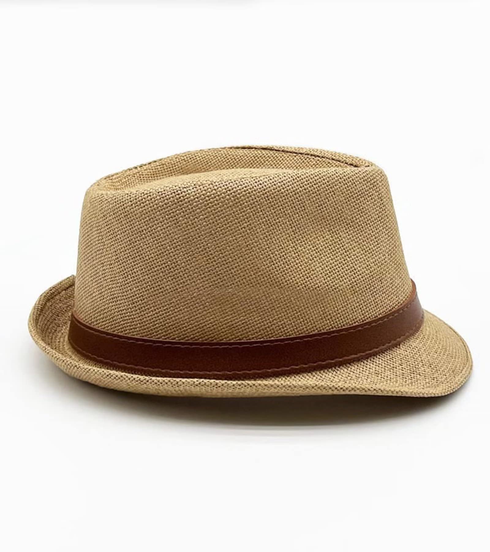 2 Pack Summer Straw Hats for Men & Women - Breathable Sun Protection Beach Hat, Classic Fedora & Panama Style Jazz Hats for Outdoor, Vacation, Pool Party, and Garden Wear