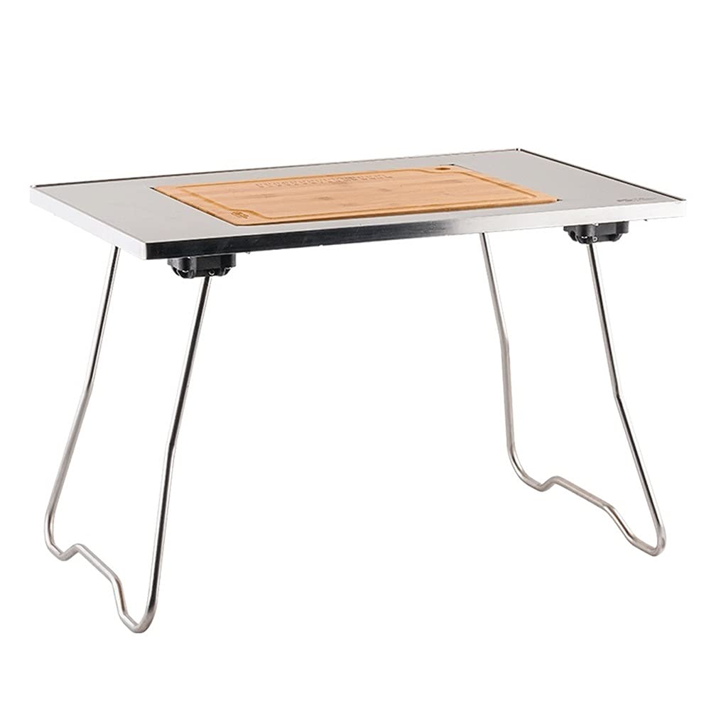Portable Picnic Camping Table with Aluminum Legs - Adjustable Height Roll Up Folding Table with Mesh Layer - Perfect for Camping, Hiking, Beach & Outdoor Adventures