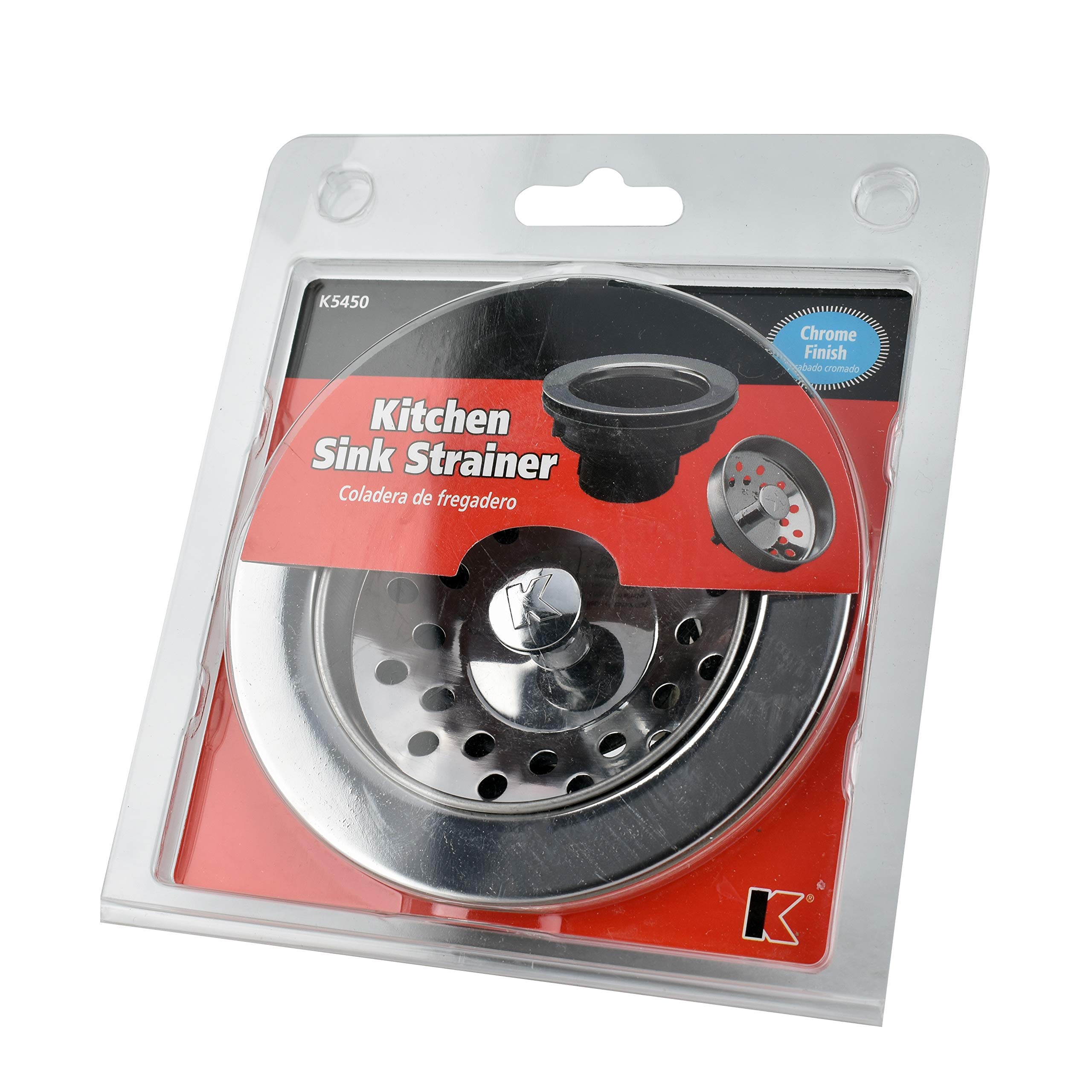KEENEY K5450 Stainless Steel Sink Strainer - Durable Kitchen Drain Filter for Bathroom & Utility Sinks