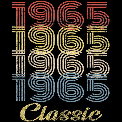 Vintage 1965 Retro 60th Birthday Gift T-Shirt for Men - Classic Funny 60 Year Old Birthday Present - Perfect for Parties, Celebrations & Milestone Gifts