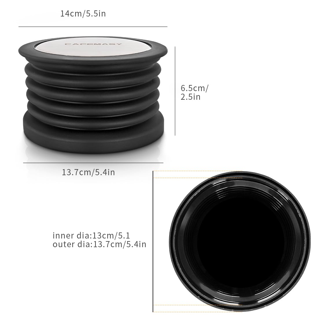 Premium Silicone Air Blower for Coffee Grinder Cleaning - Compatible with Baratza Encore ESP, Delonghi, Rancilio, Macap & More Espresso Grinders | Perfect for Barista-Grade Maintenance & Coffee Station Cleaning