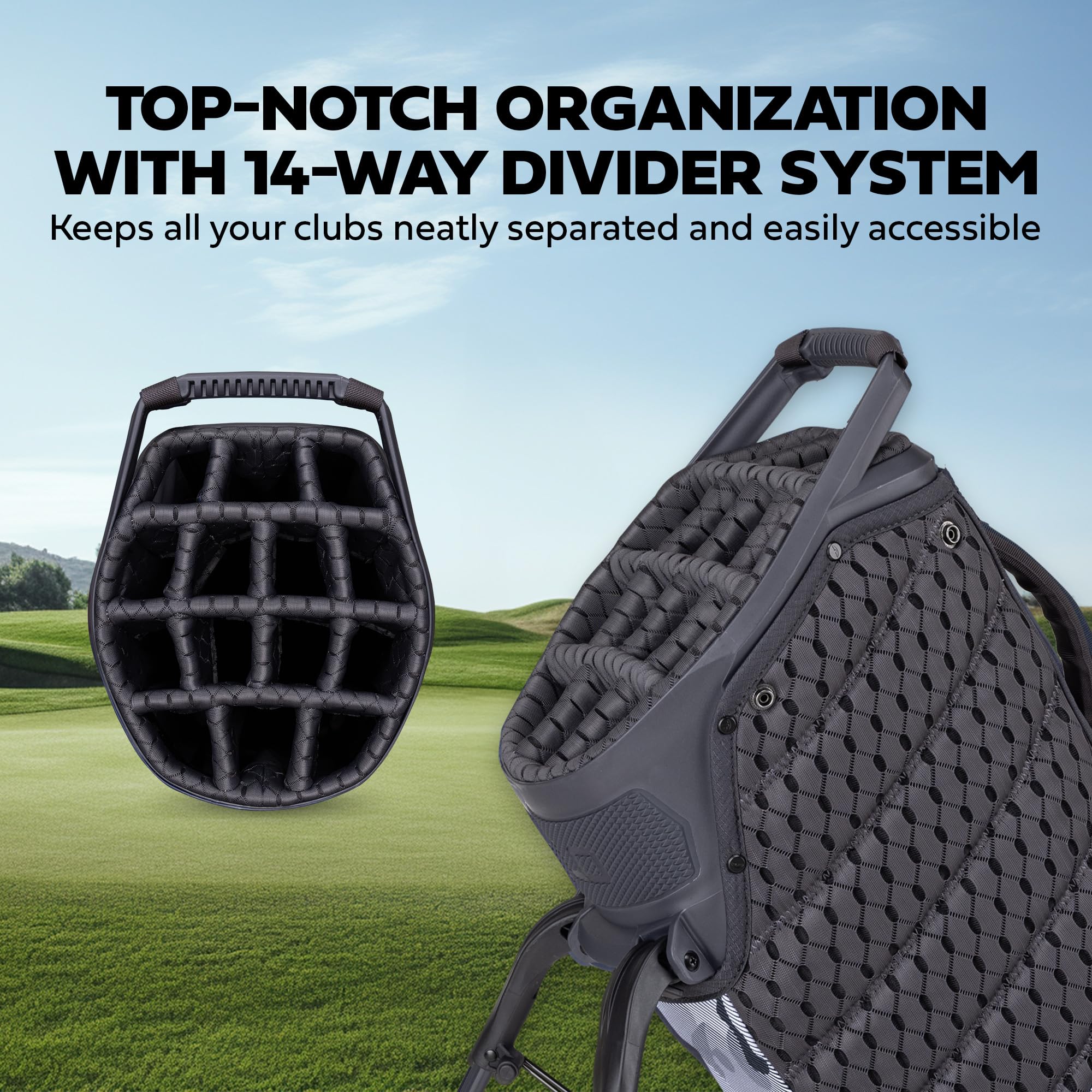 **Sun Mountain 2025 4.5LS 14-Way Golf Stand Bag – Lightweight & Organized with Full-Length Pockets & Adjustable Straps – Perfect for Golfers & Travel**    *(Use Case: Ideal for golf enthusiasts, weekend players, and travelers looking for a lightweight, well-organized golf bag with easy-carry features.)*